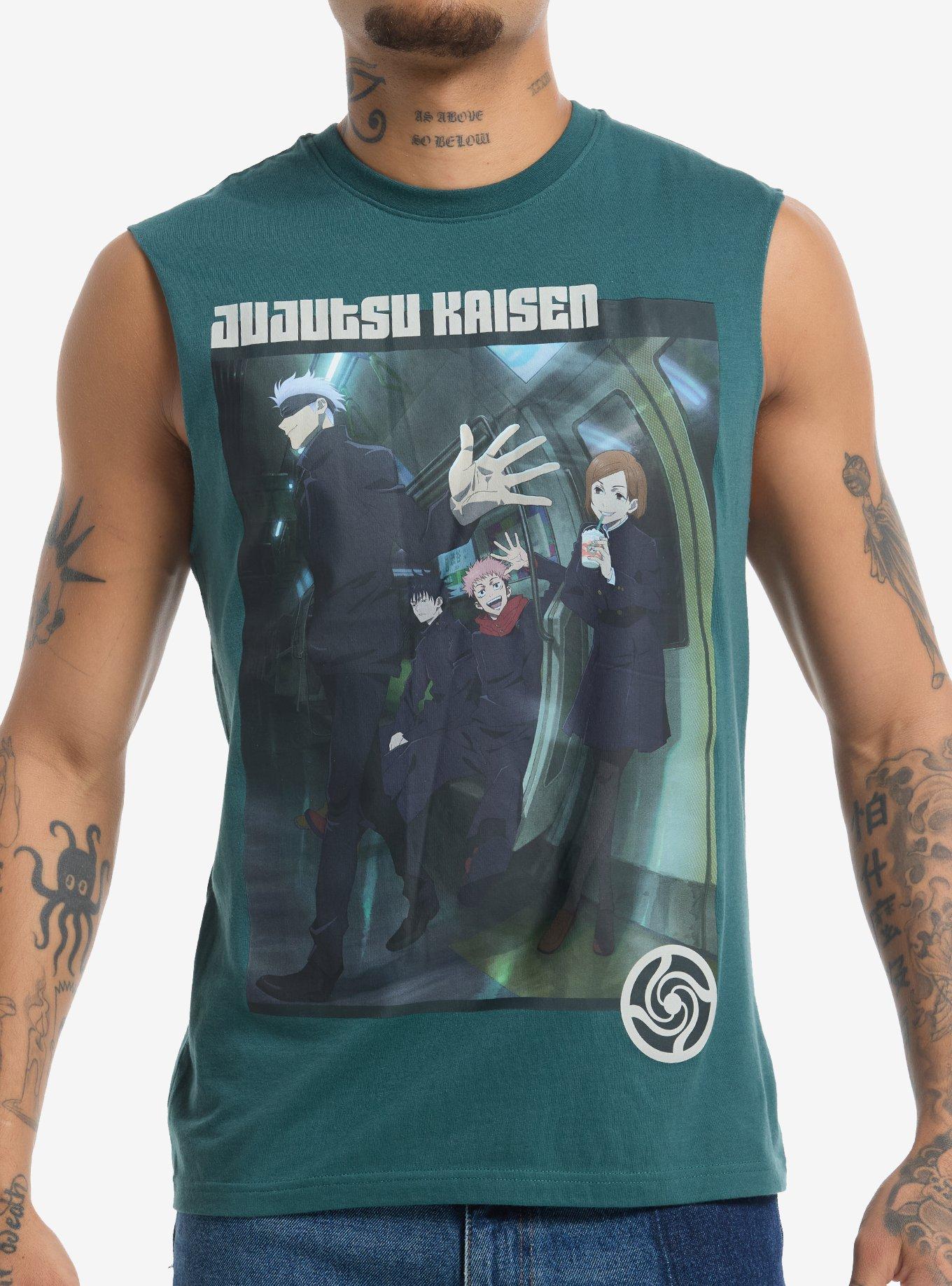 Jujutsu Kaisen Group Subway Muscle Tank Top, , hi-res