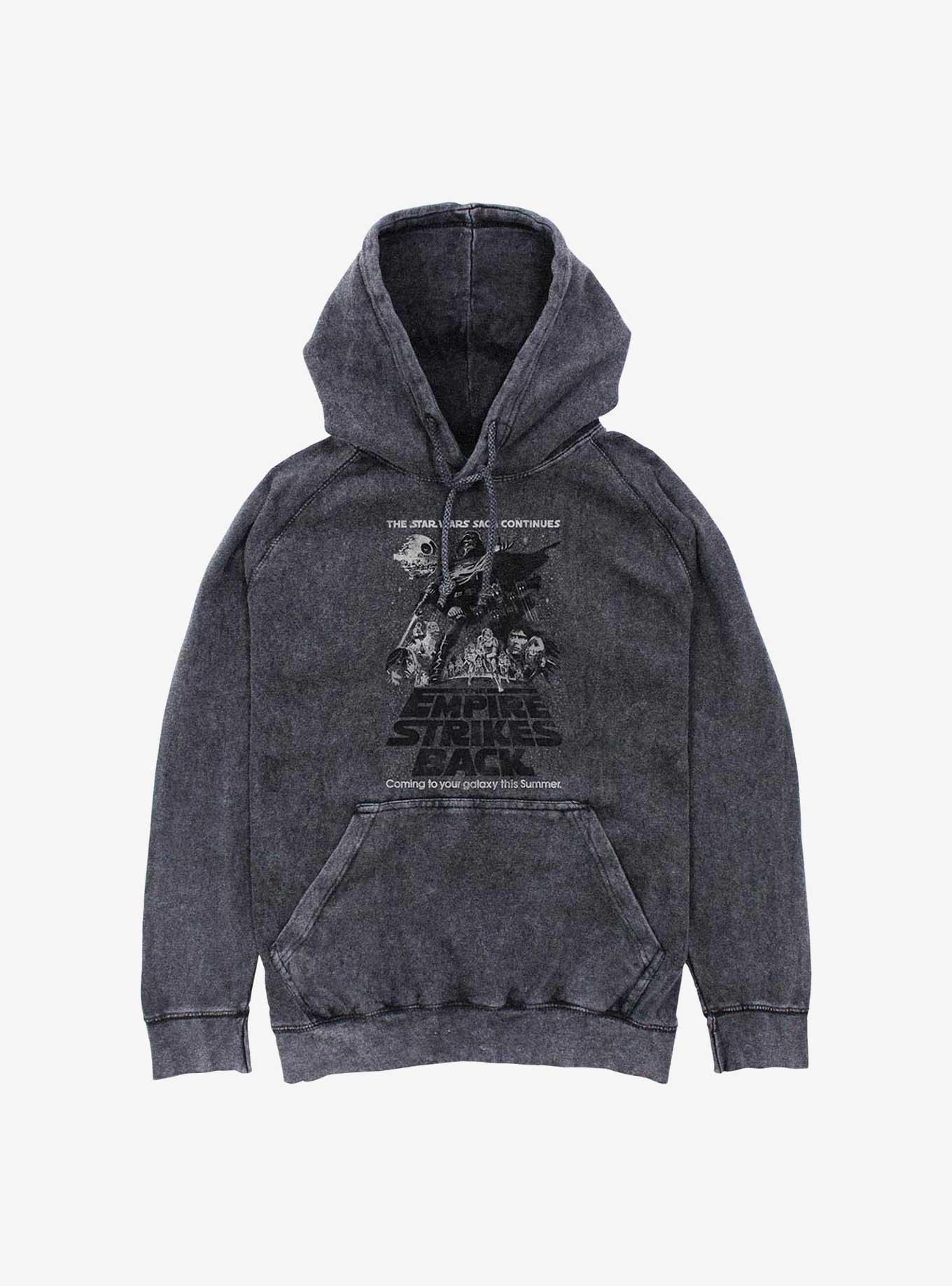 Star Wars Empire Strikes Back Continuing Saga Mineral Wash Hoodie