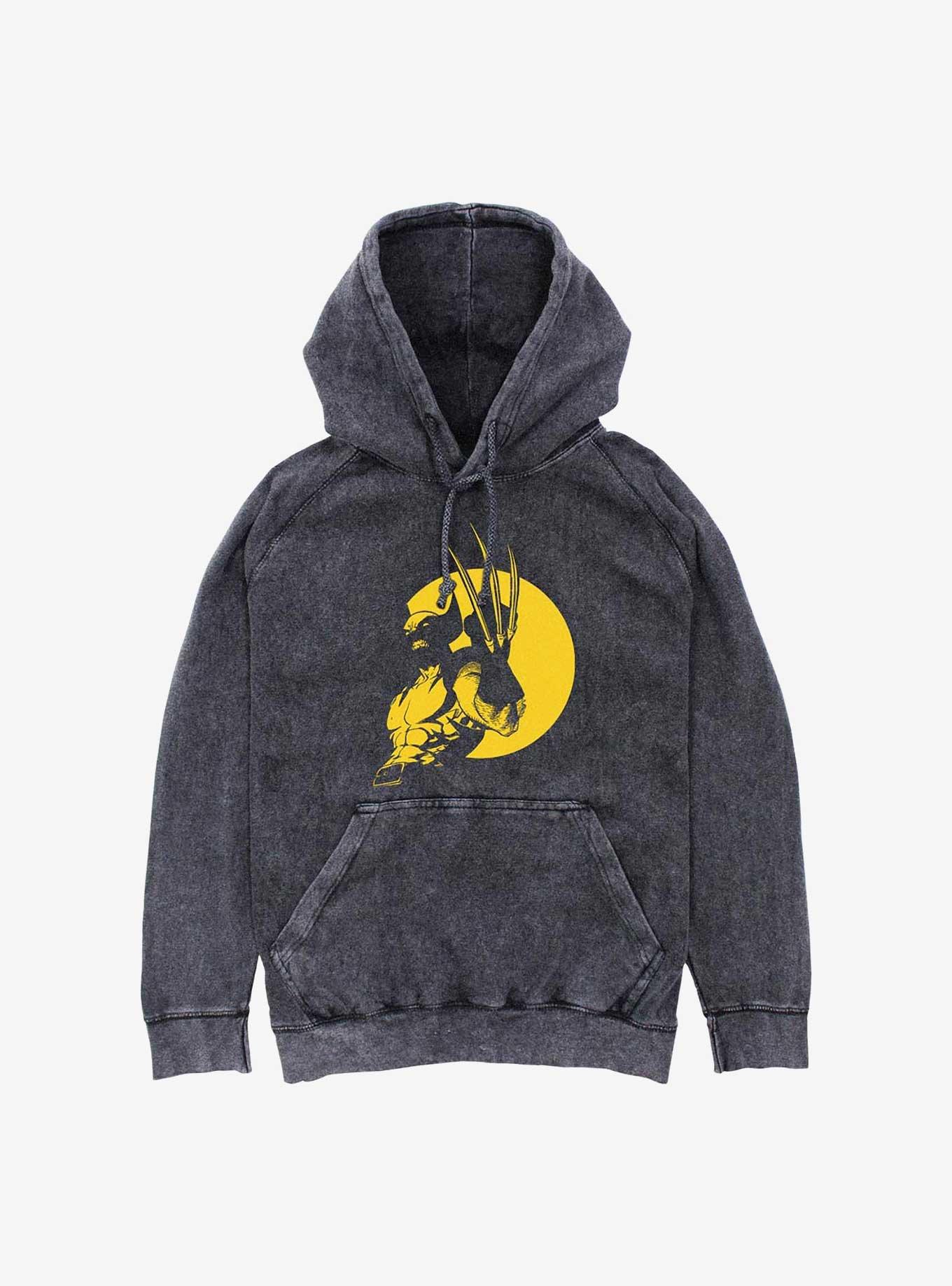 Wolverine Moonlit Blades Mineral Wash Hoodie, BLACK, hi-res