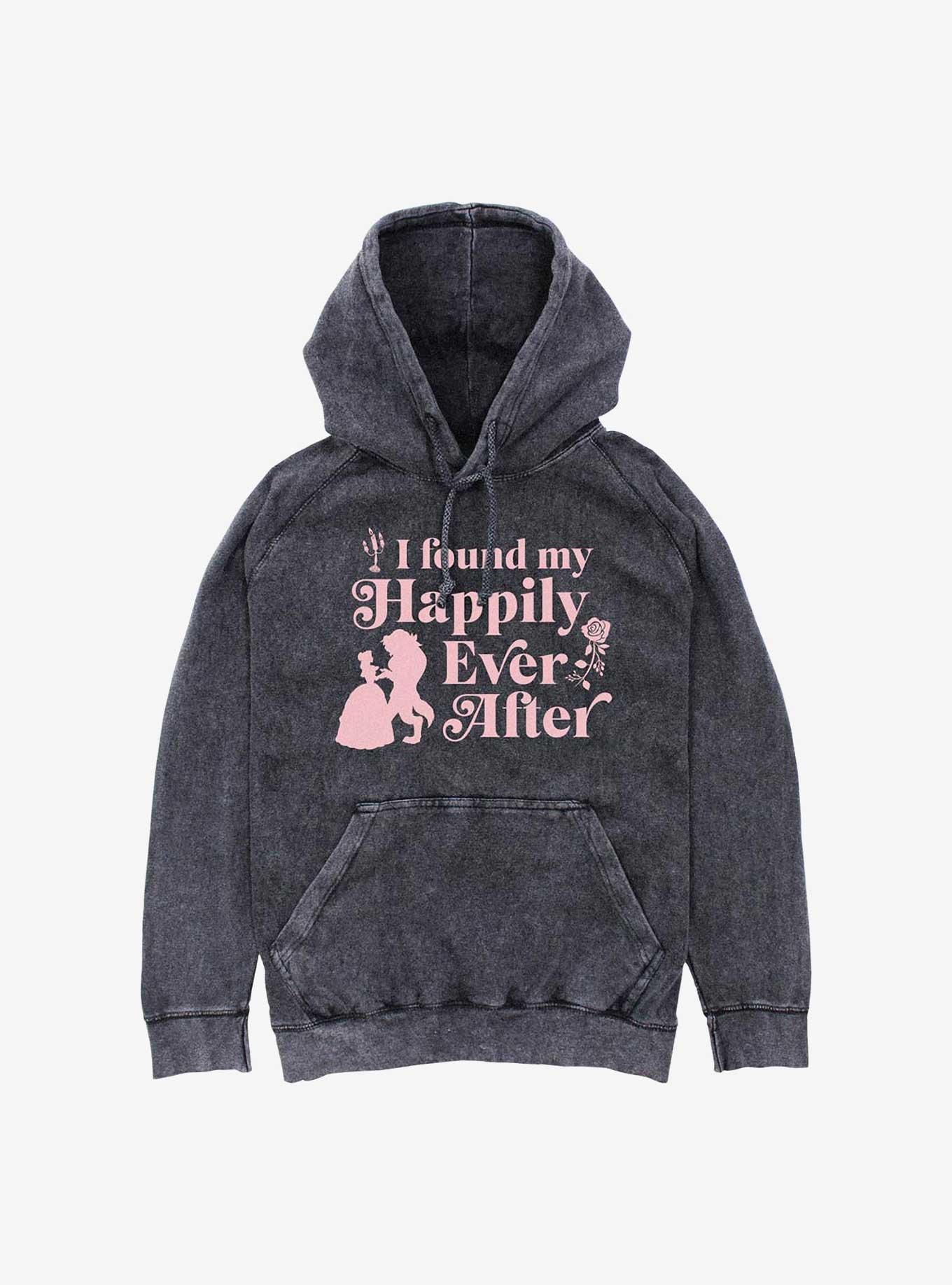 Disney Beauty and the Beast Found My Happily Ever After Mineral Wash Hoodie, , hi-res