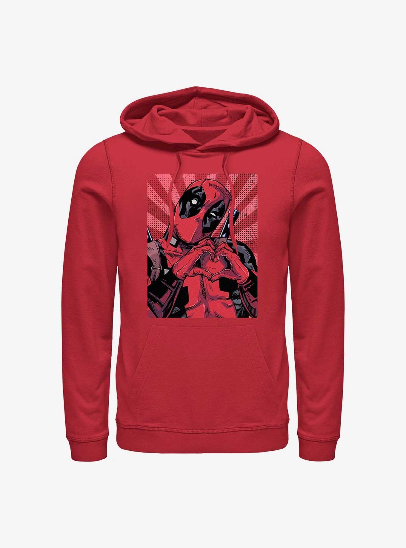 Marvel Deadpool Heart Hands Hoodie, , hi-res