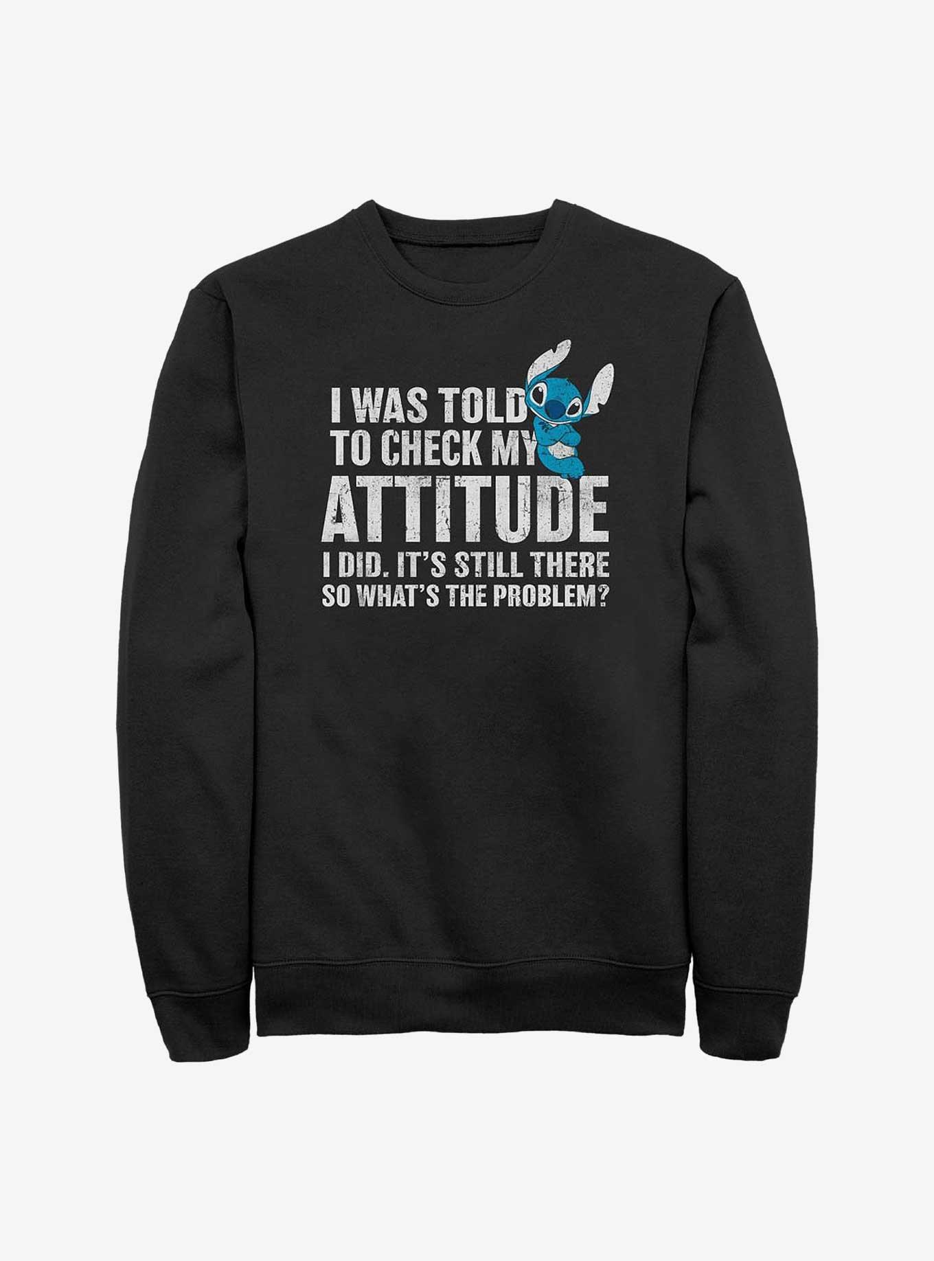 Disney Lilo & Stitch Attitude Check Sweatshirt, , hi-res