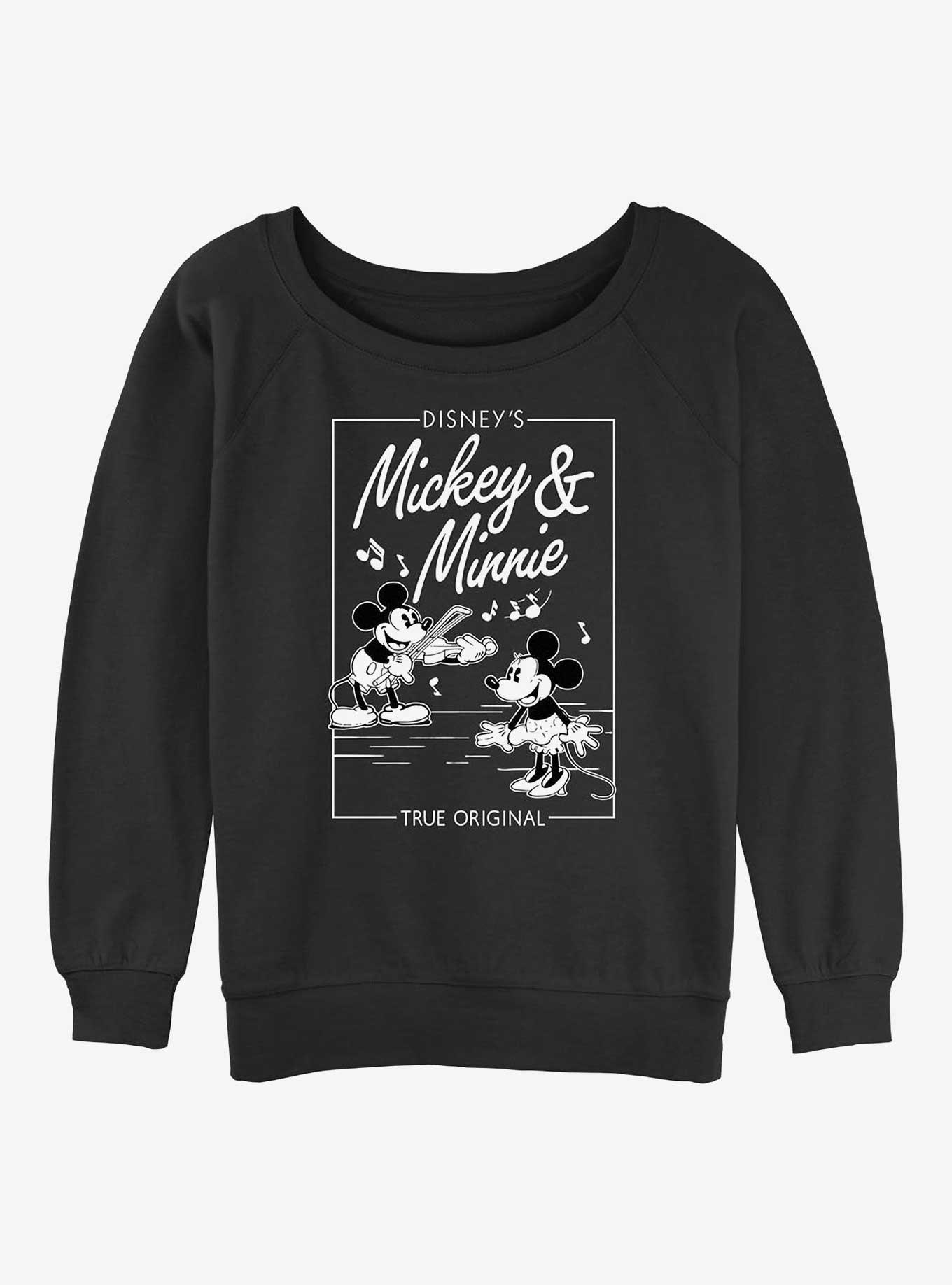 Disney Mickey Mouse Mickey And Minnie True Original Music Cover Girls Slouchy Sweatshirt, , hi-res