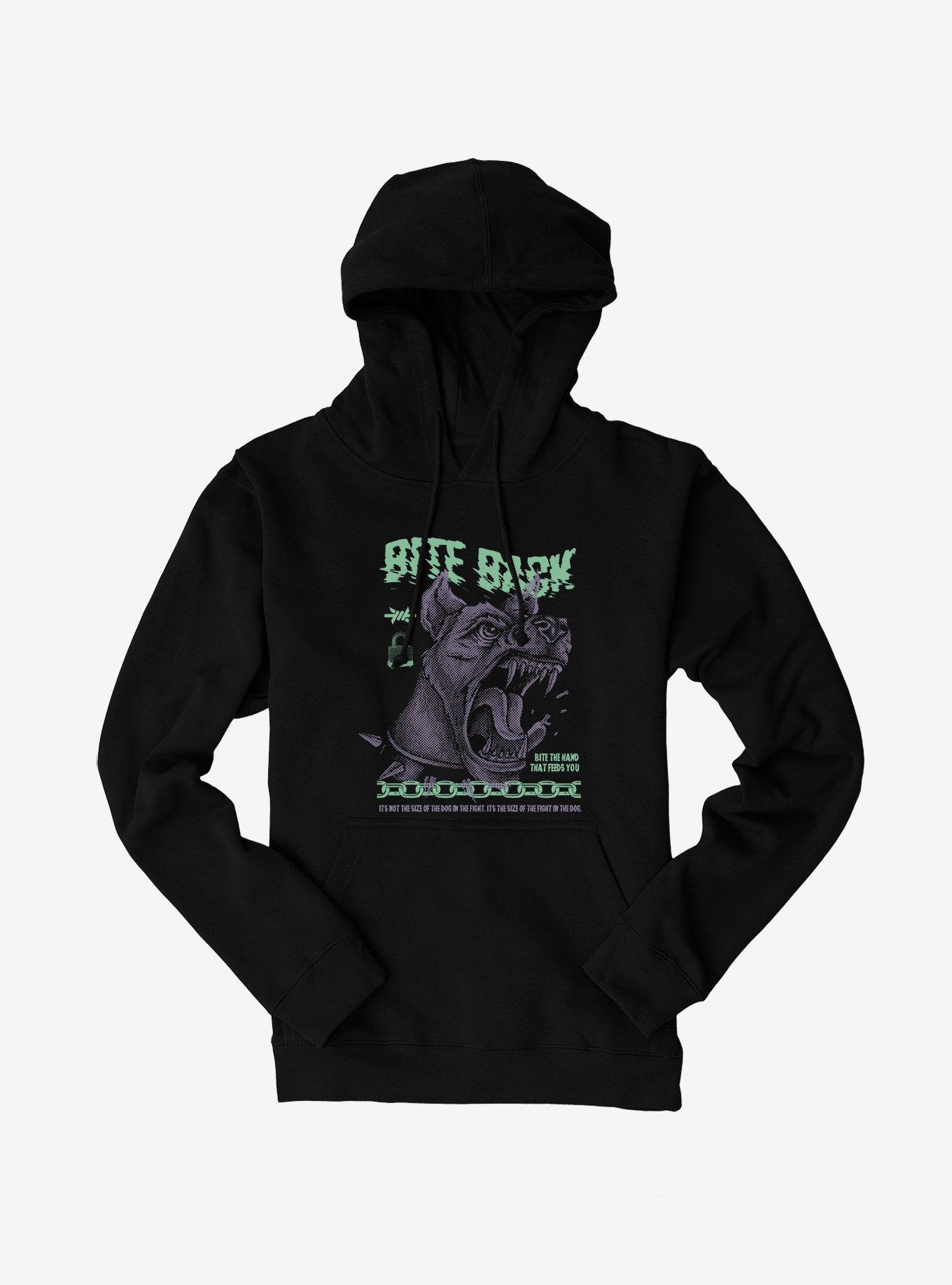 Hot Topic Bite Back Hoodie, BLACK, hi-res