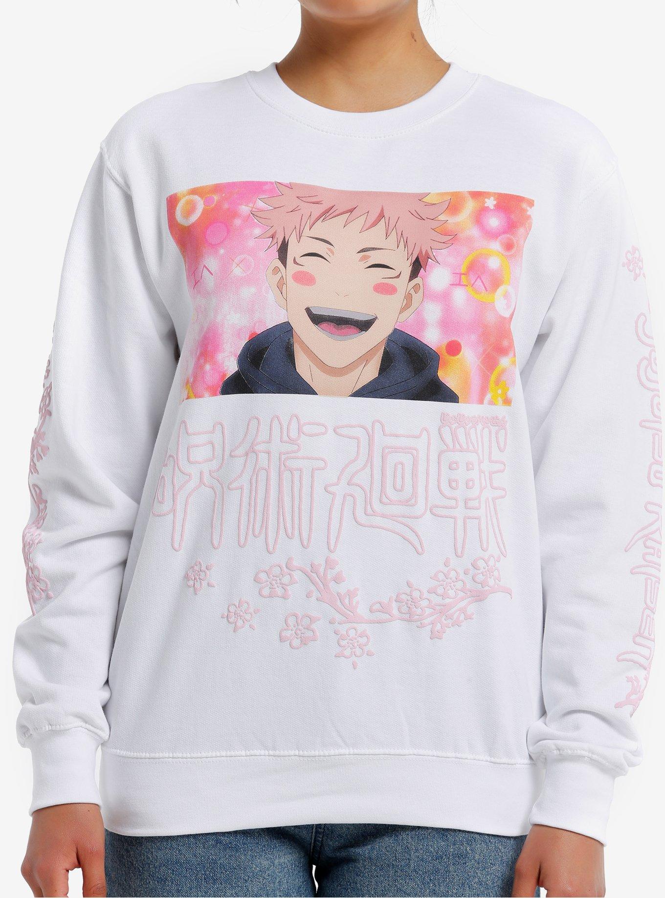 Jujutsu Kaisen Yuji Smile Girls Sweatshirt, , hi-res