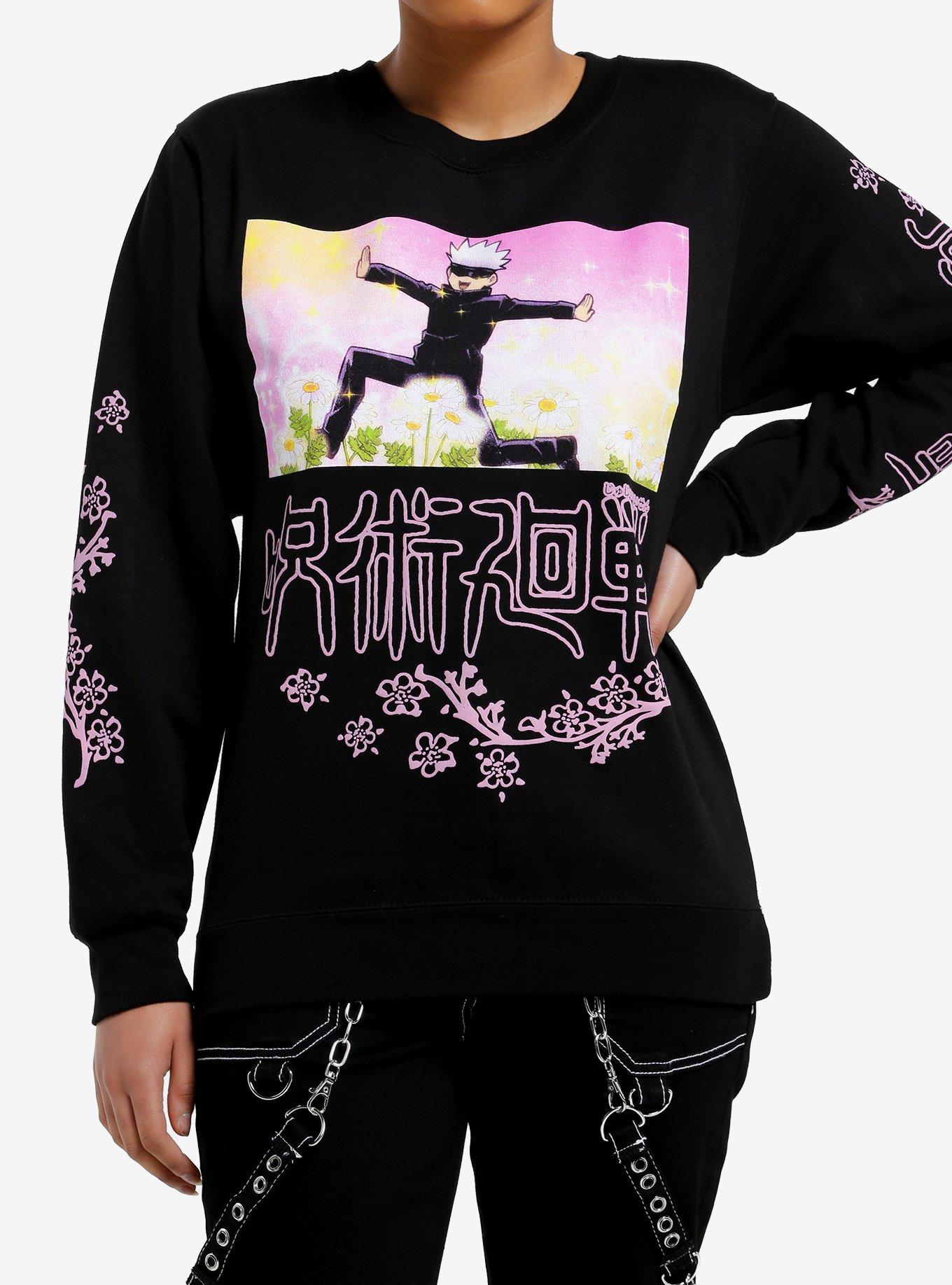 Jujutsu Kaisen Gojo Skipping Flower Girls Sweatshirt, , hi-res