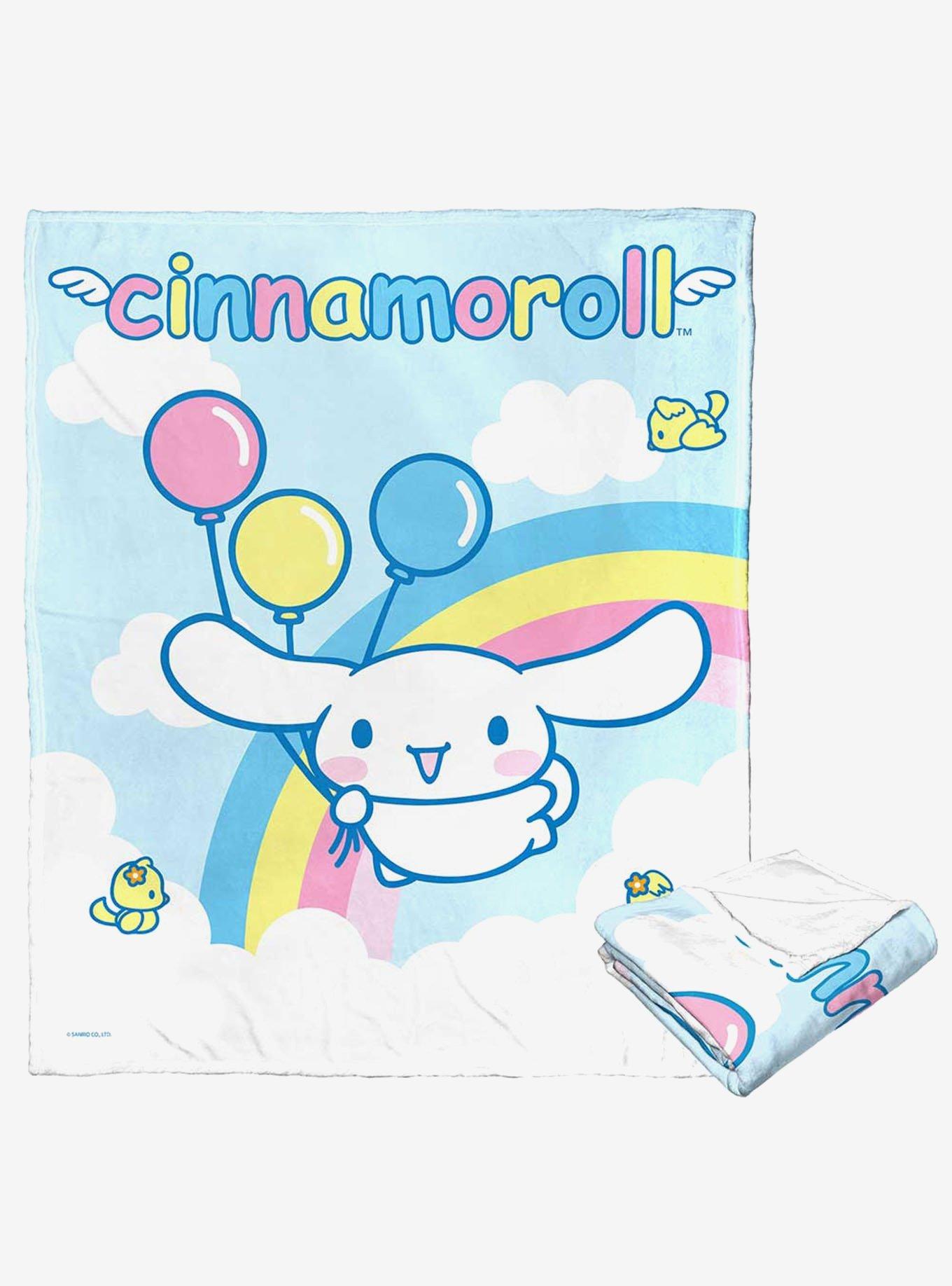 Cinnamoroll Rainbow Clouds Silk Touch Throw Blanket, , hi-res