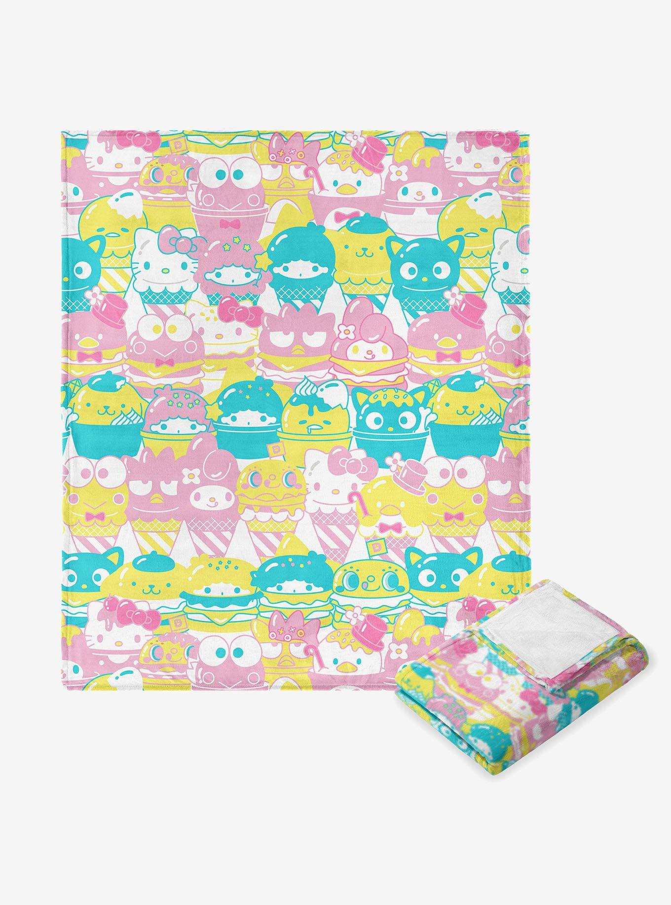 Sanrio Hello Kitty & Friends "Friends Snacks" Silk Touch Throw Blanket, , hi-res