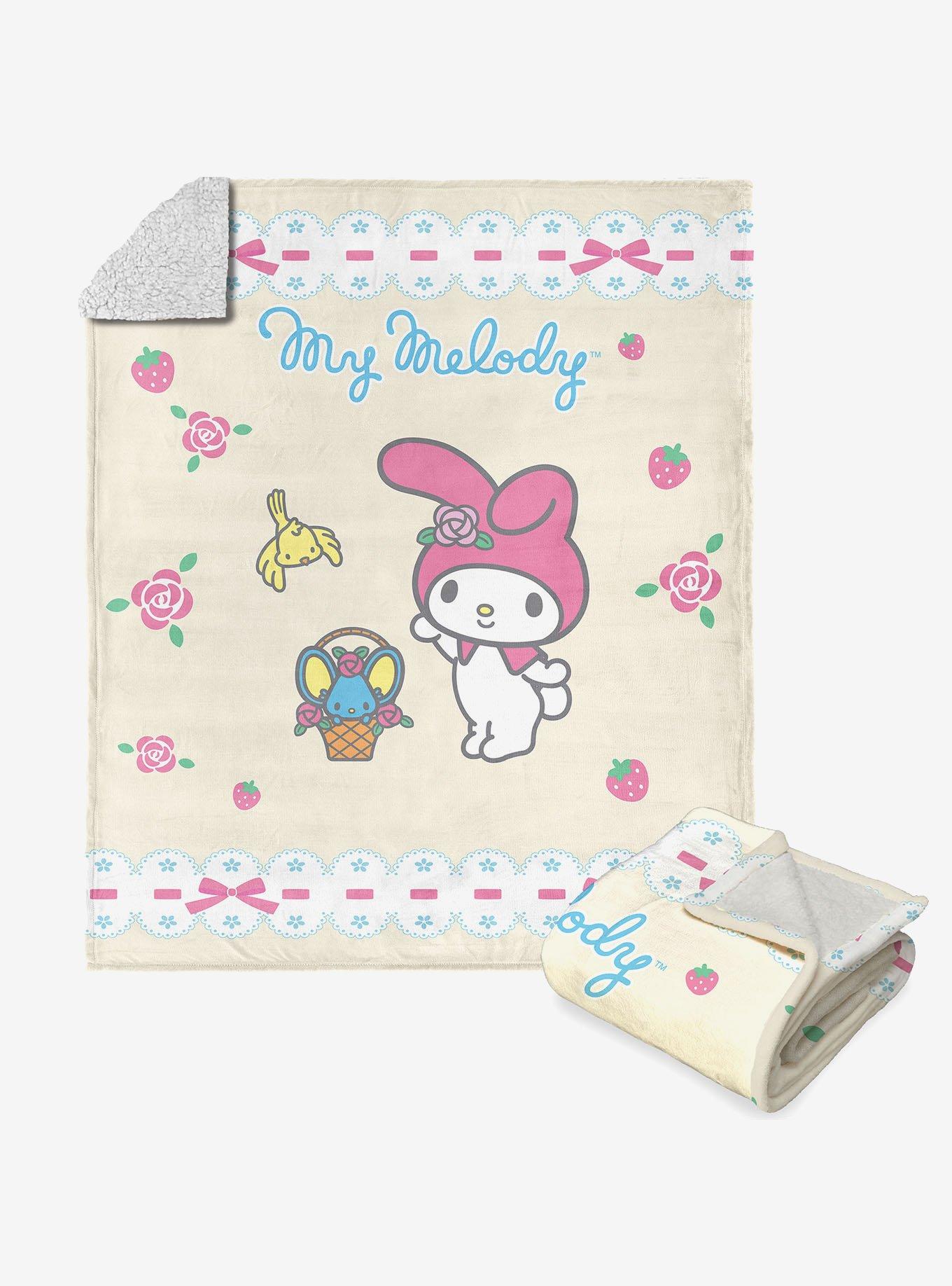 My Melody Sweet Spring Treats Silk Touch Sherpa Throw Blanket, , hi-res