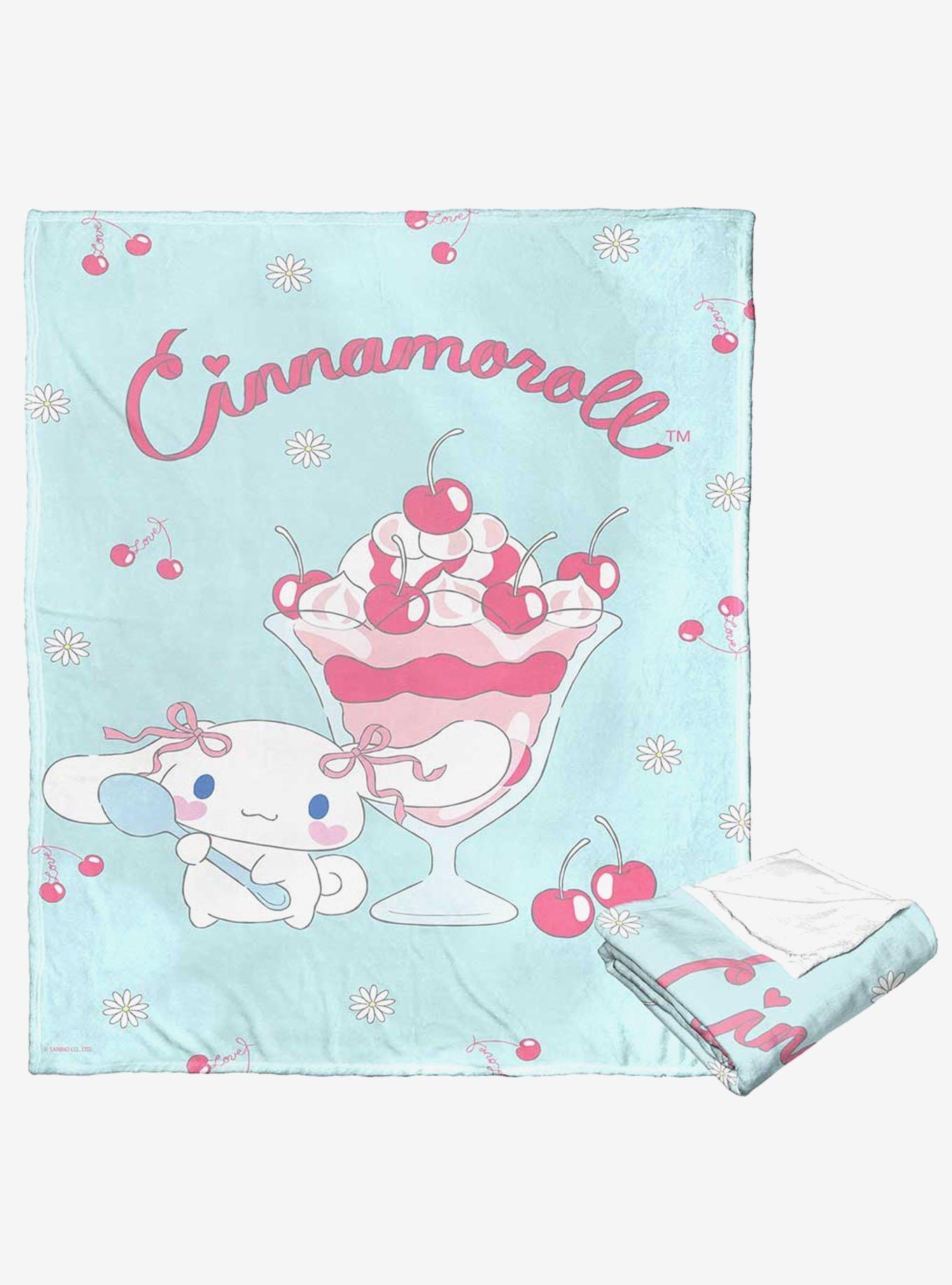 Cinnamoroll Cherry On Top Silk Touch Throw Blanket, , hi-res