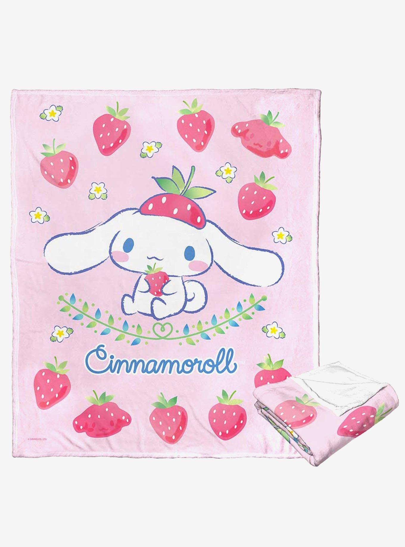 Cinnamoroll Sweet As Strawberries Silk Touch Throw Blanket, , hi-res