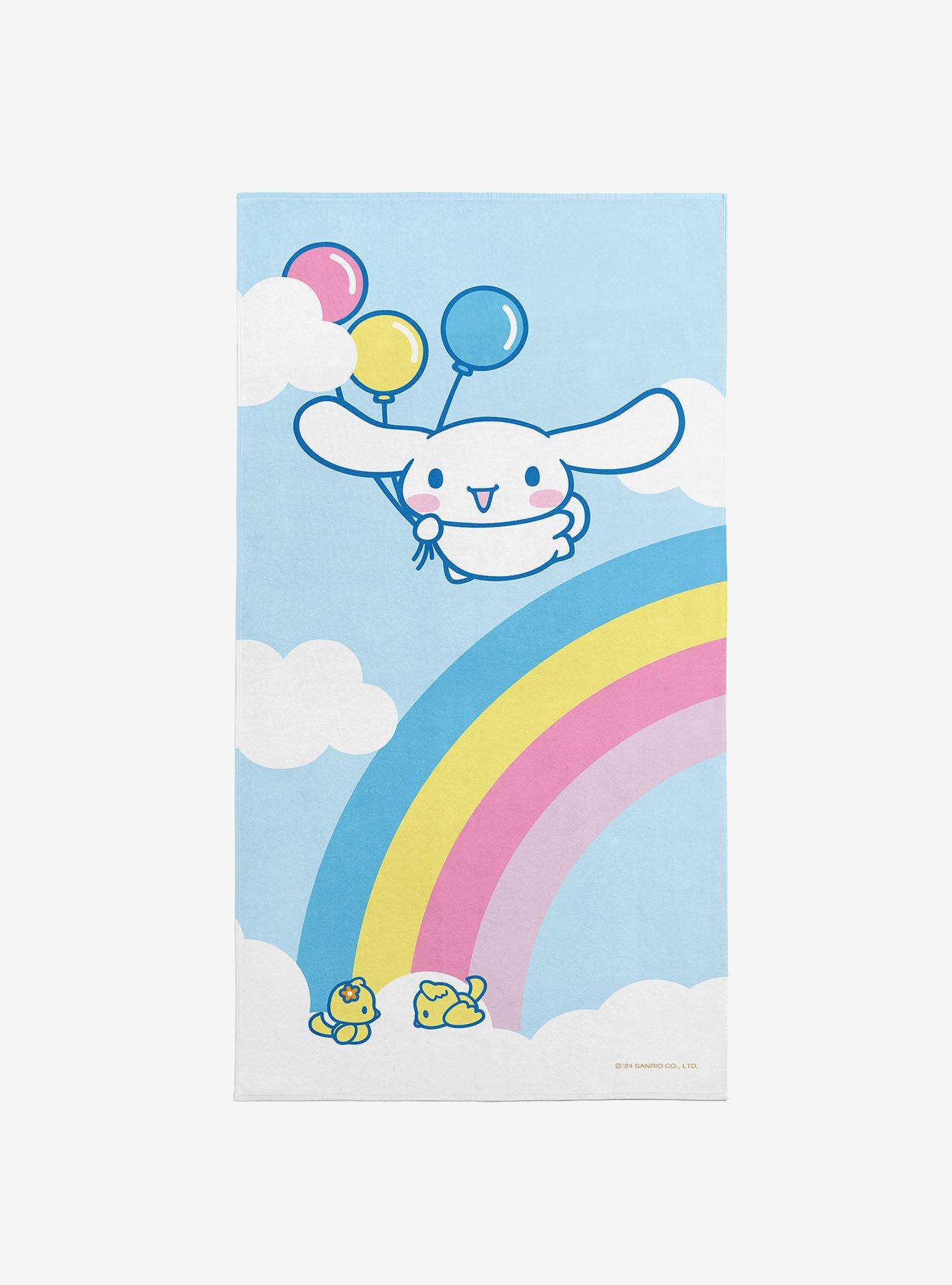 Cinnamoroll Balloon Fly Beach Towel, , hi-res