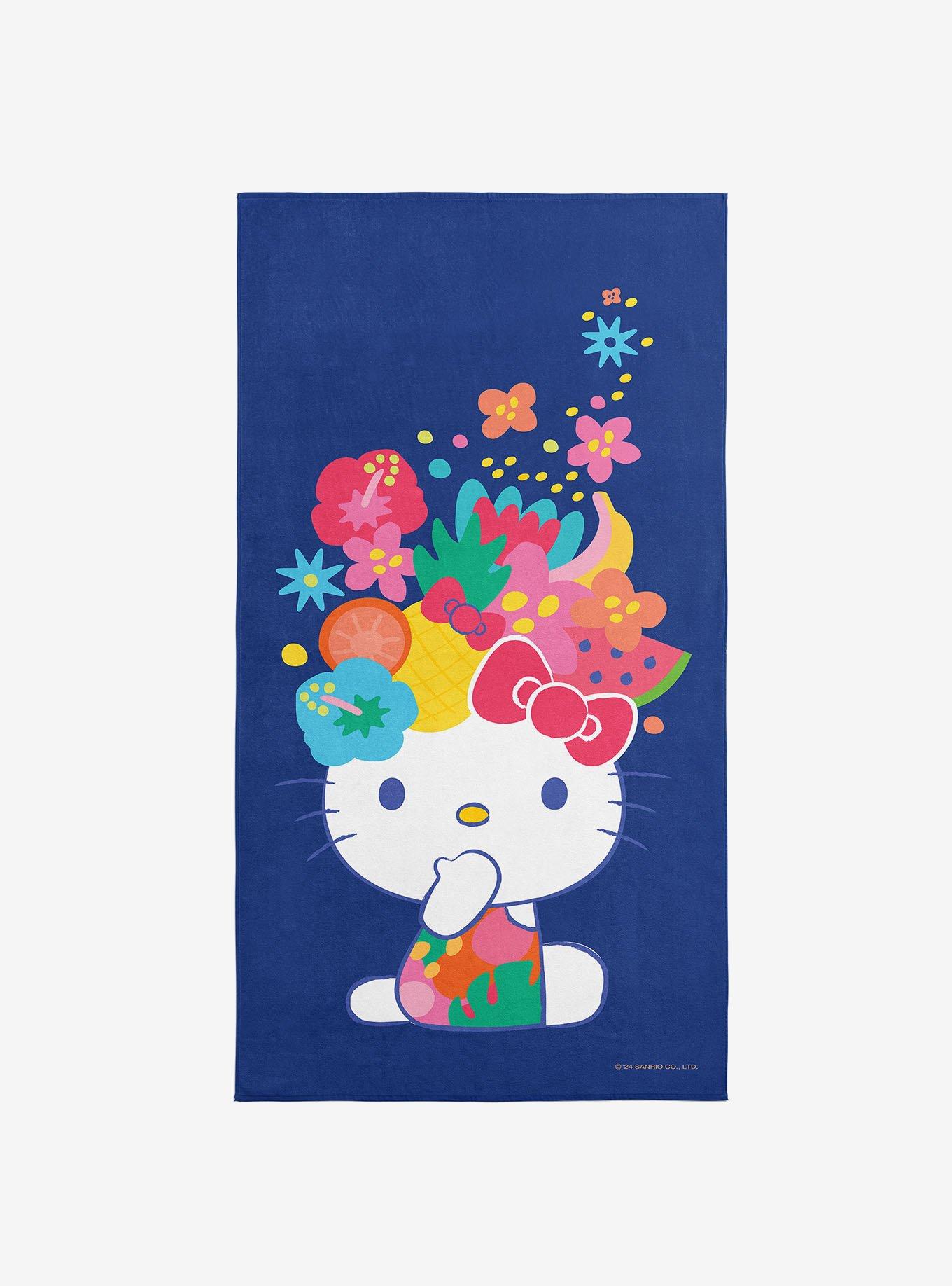 Hello Kitty Fruit Cat Beach Towel, , hi-res