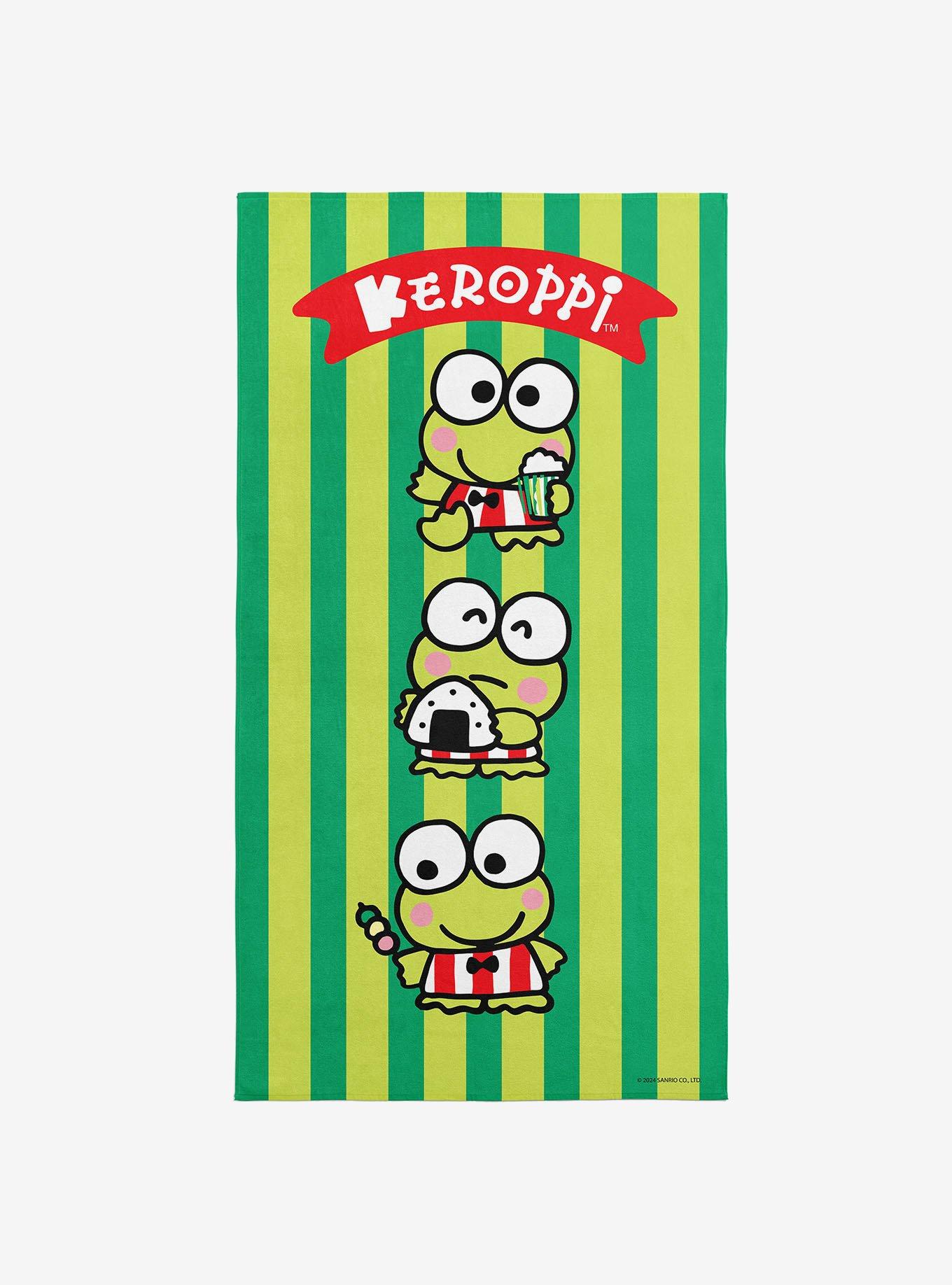 Keroppi Snacks Beach Towel, , hi-res