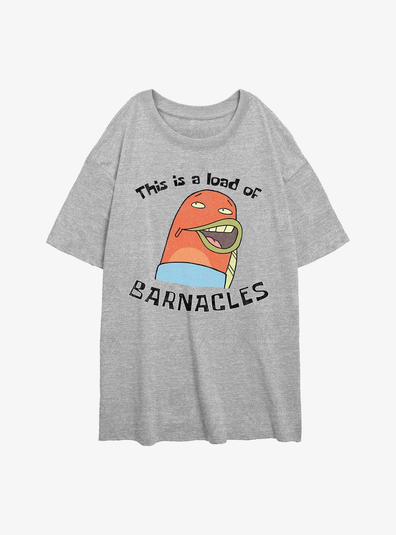 Spongebob Squarepants This Is A Load Of Barnacles Girls Oversized T-Shirt, , hi-res