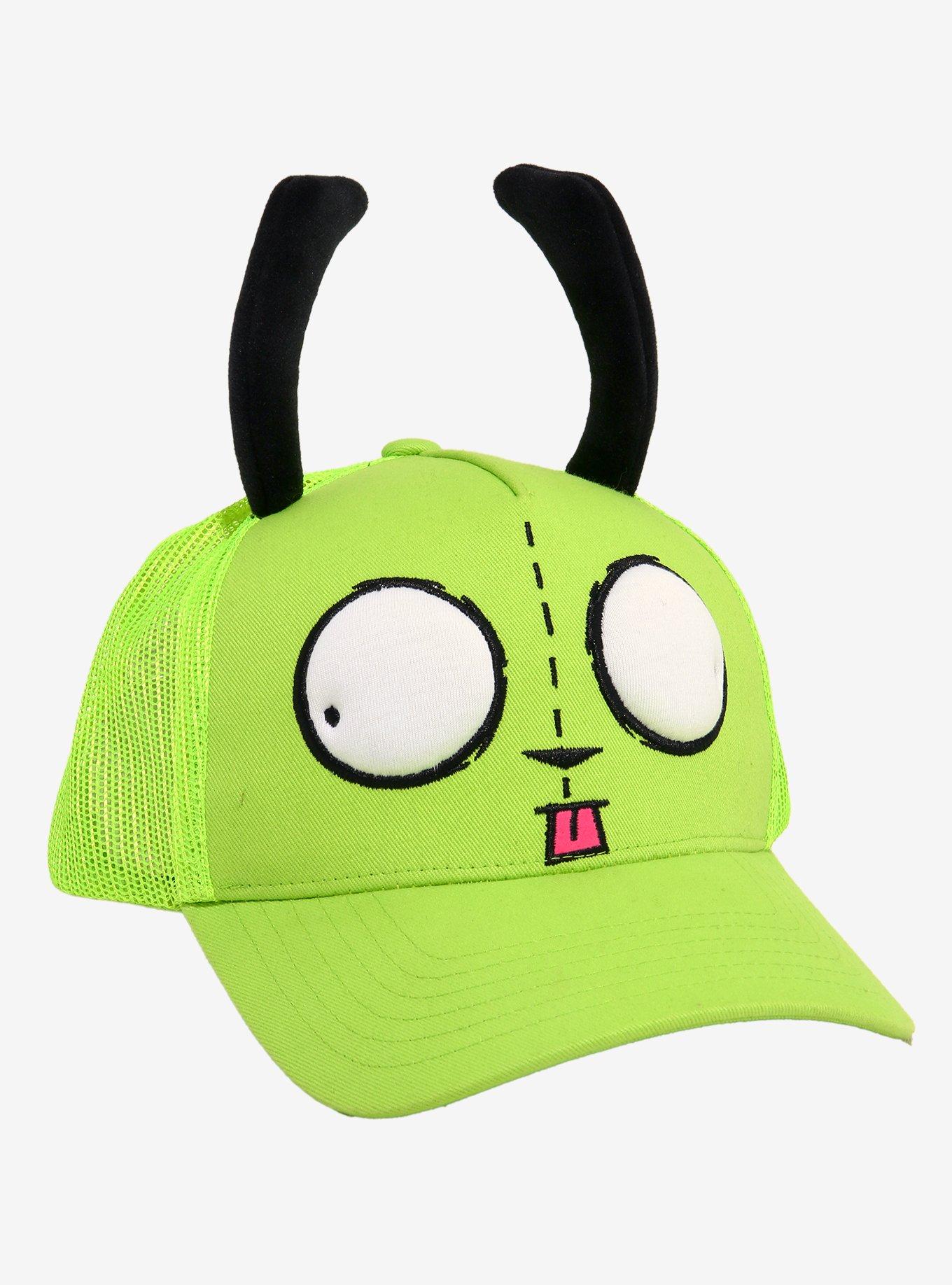 Invader Zim GIR Plush Ears Trucker Hat, , hi-res