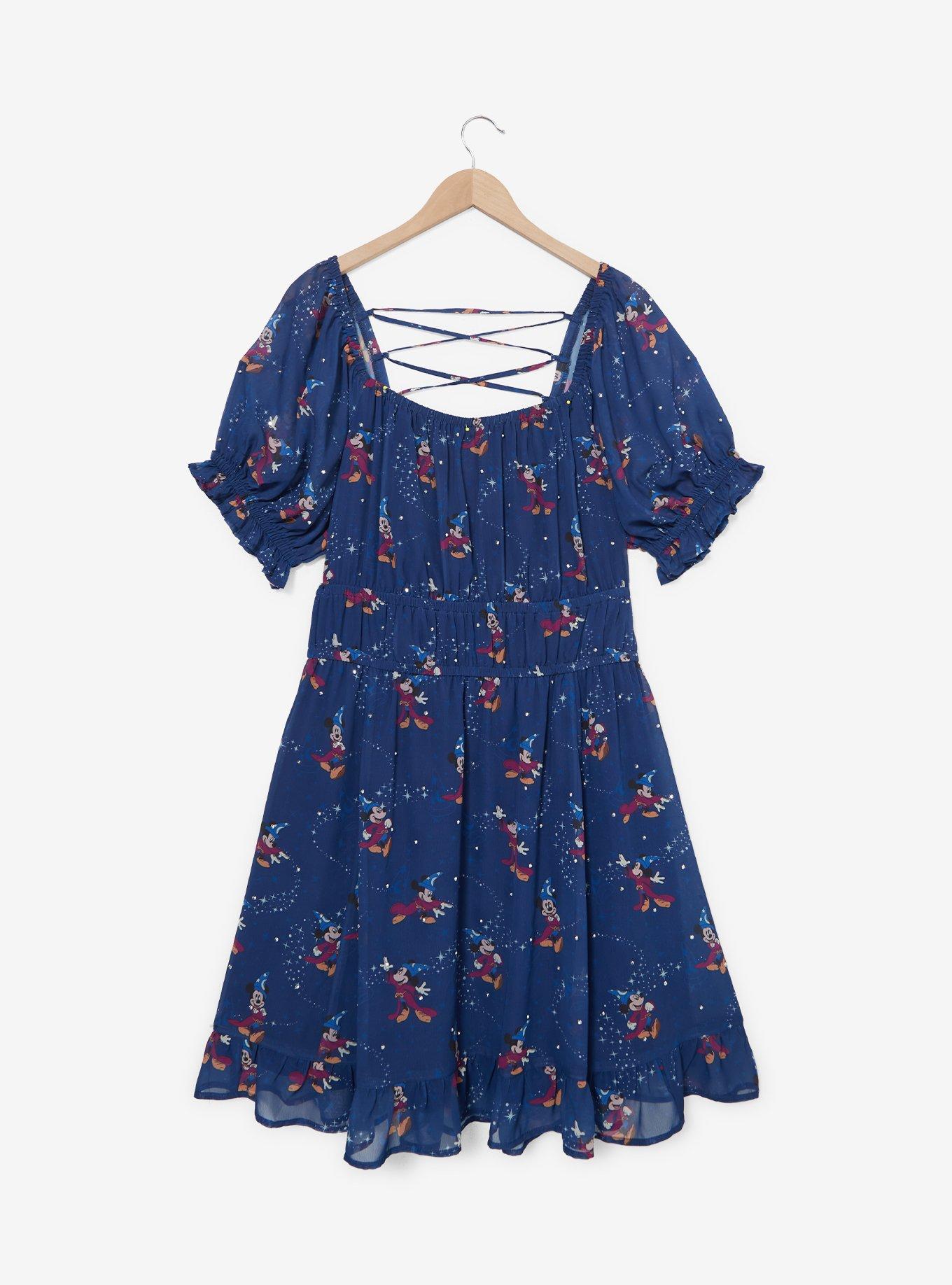Disney Fantasia Sorcerer Mickey Mouse Dress Plus Size, , hi-res