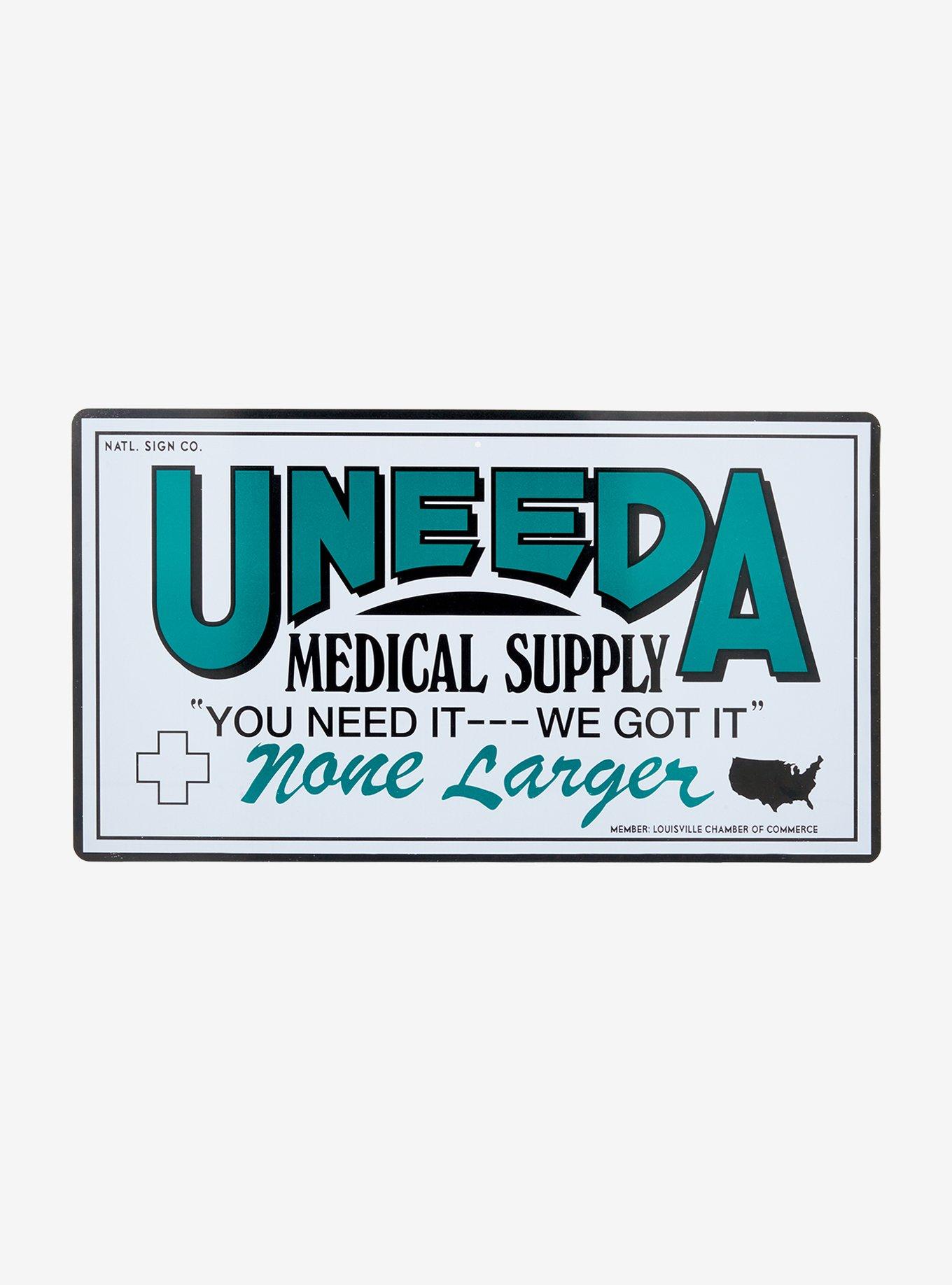 The Return Of The Living Dead Uneeda Medical Supply Tin Sign, , hi-res