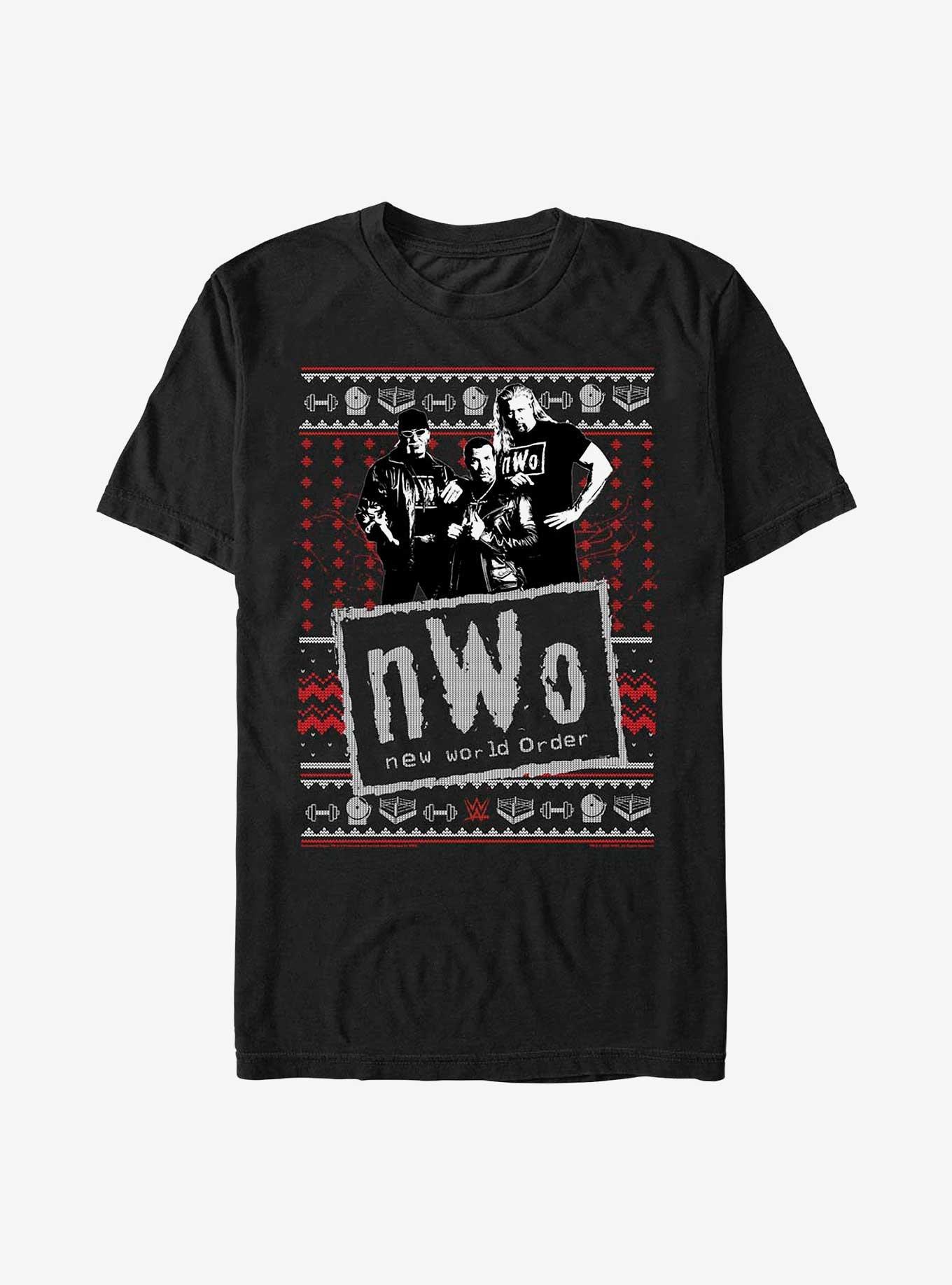 WWE NWO Ugly Sweater Pattern T-Shirt, , hi-res