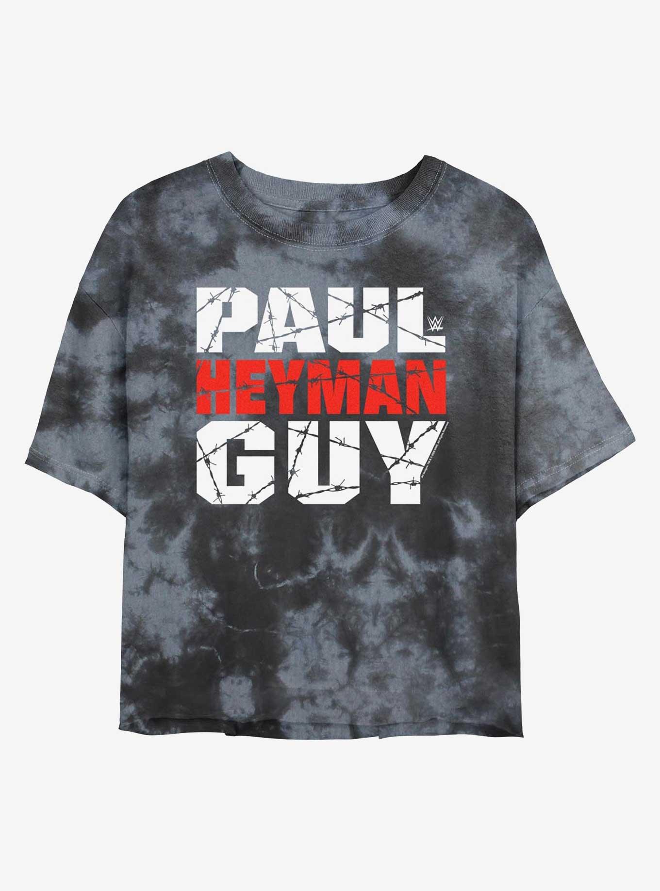 WWE Paul Heyman Guy Tie Dye Crop Womens T-Shirt, , hi-res