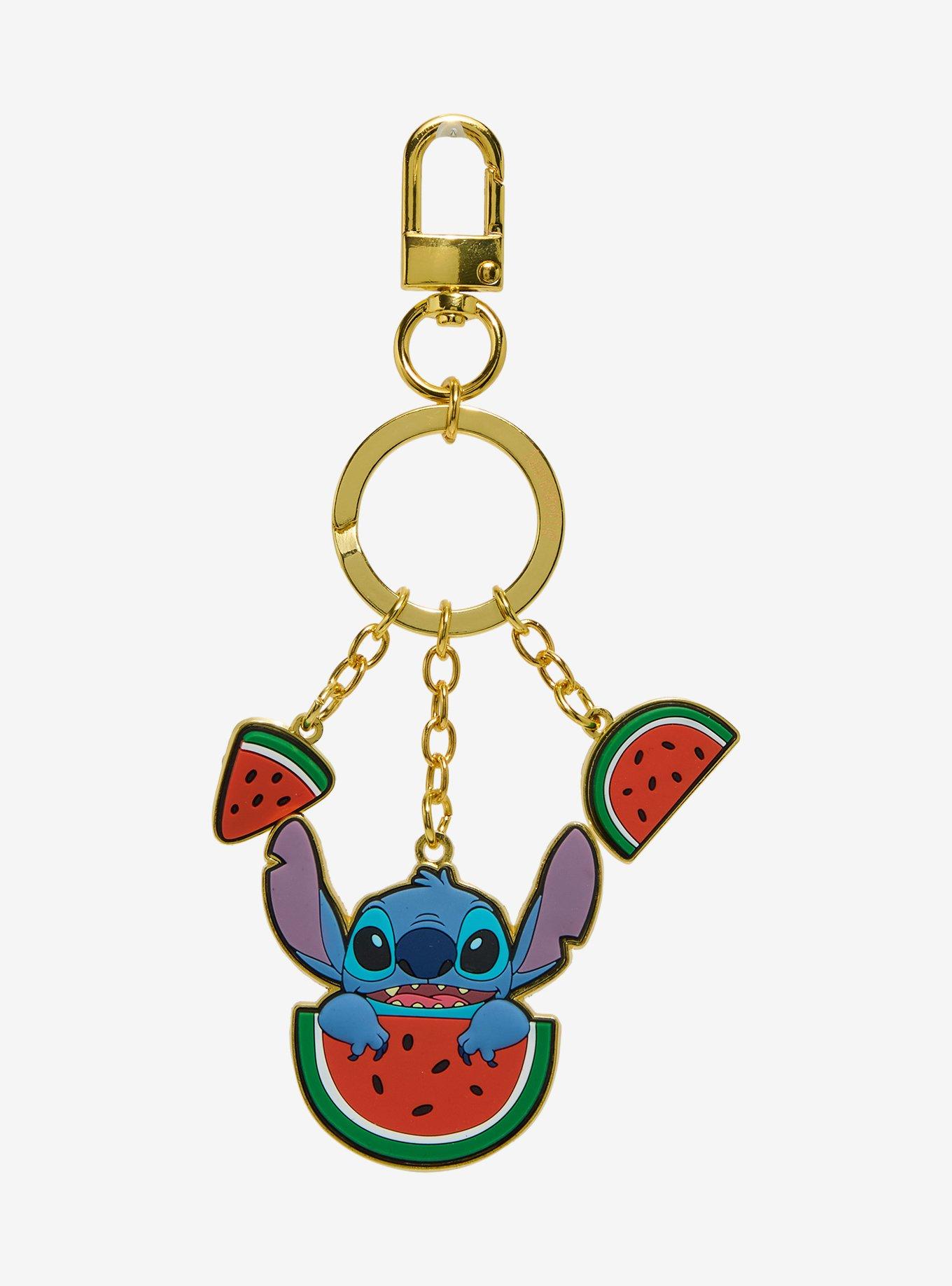 Disney Lilo & Stitch Watermelon Stitch Multi-Charm Scented Keychain - BoxLunch Exclusive, , hi-res