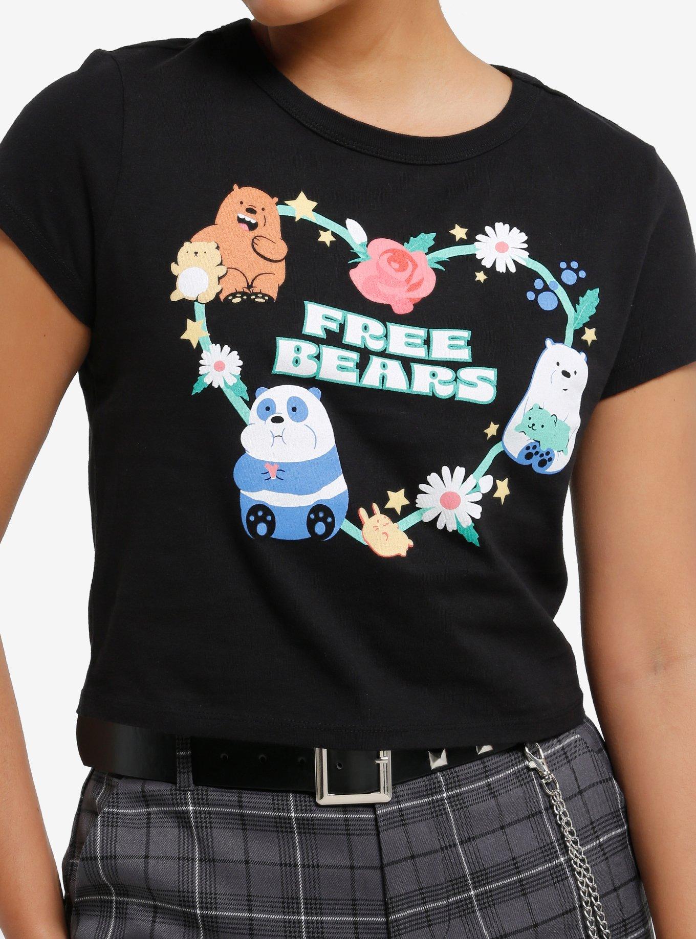 We Bare Bears Floral Heart Girls Baby T-Shirt, , hi-res