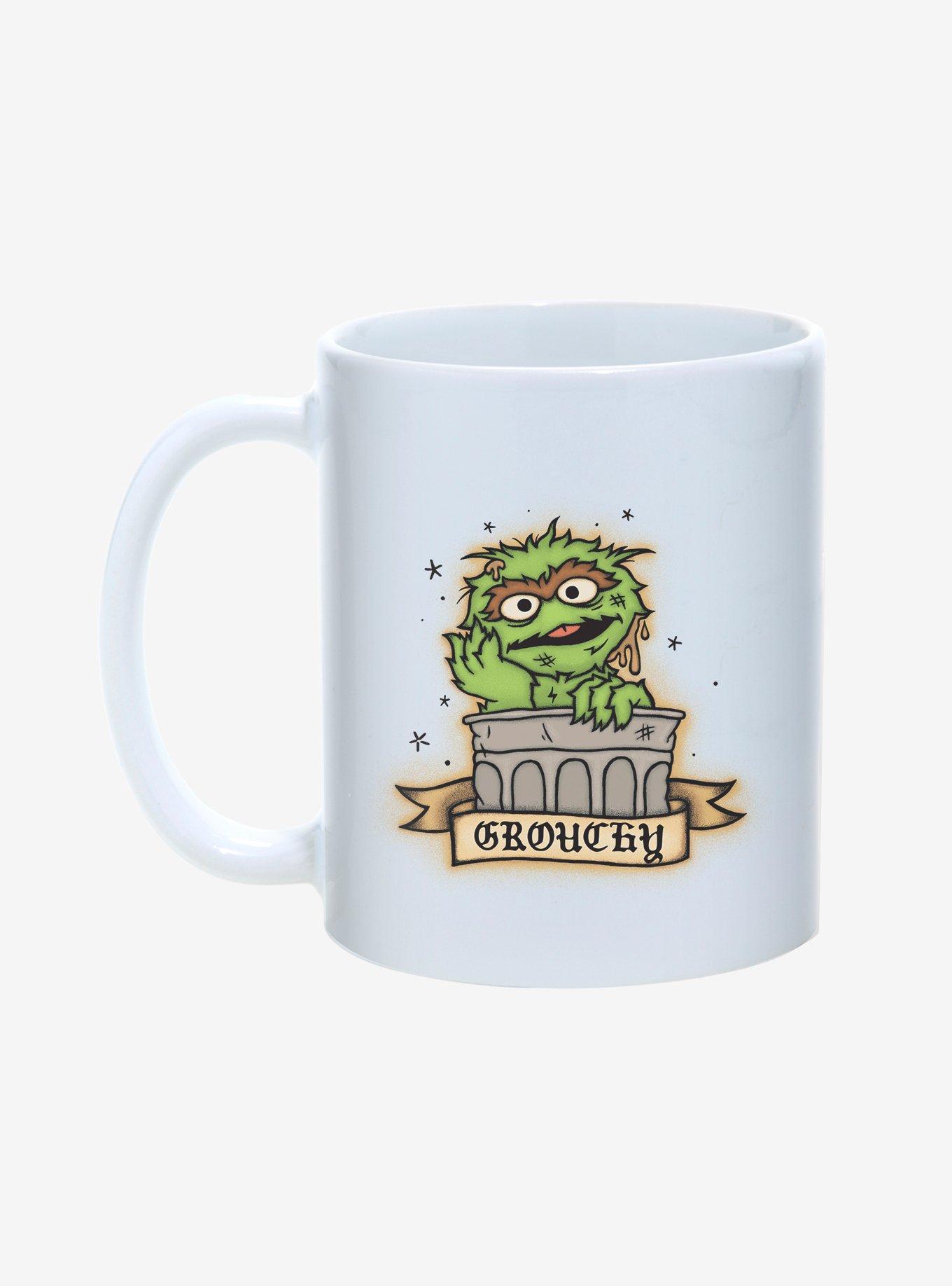 Sesame Street Grouchy Tattoo Flash 11oz Mug, , hi-res