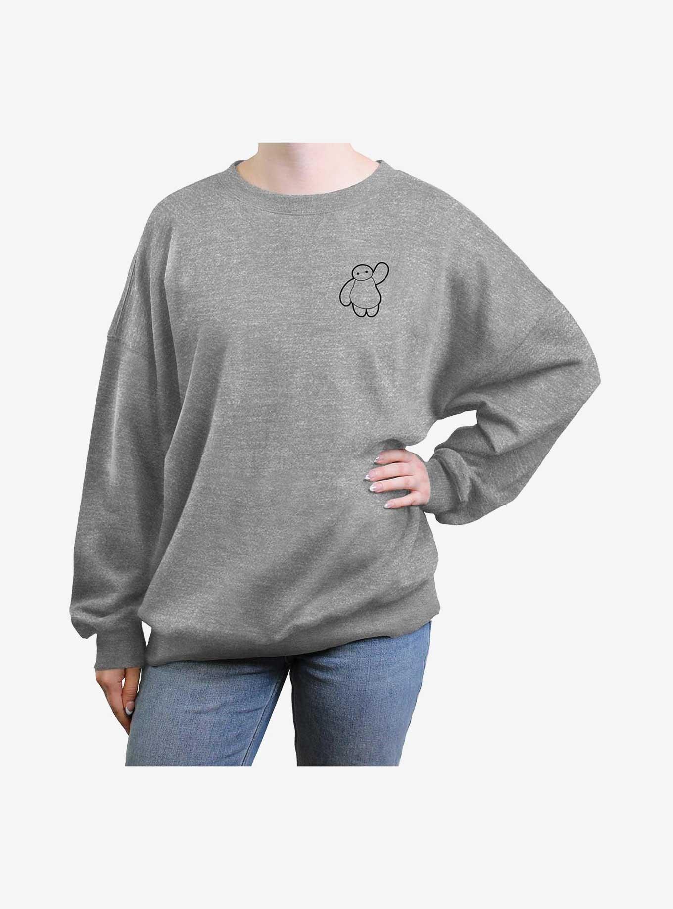 Disney Big Hero 6 Vintage Line Baymax Womens Oversized Sweatshirt, , hi-res