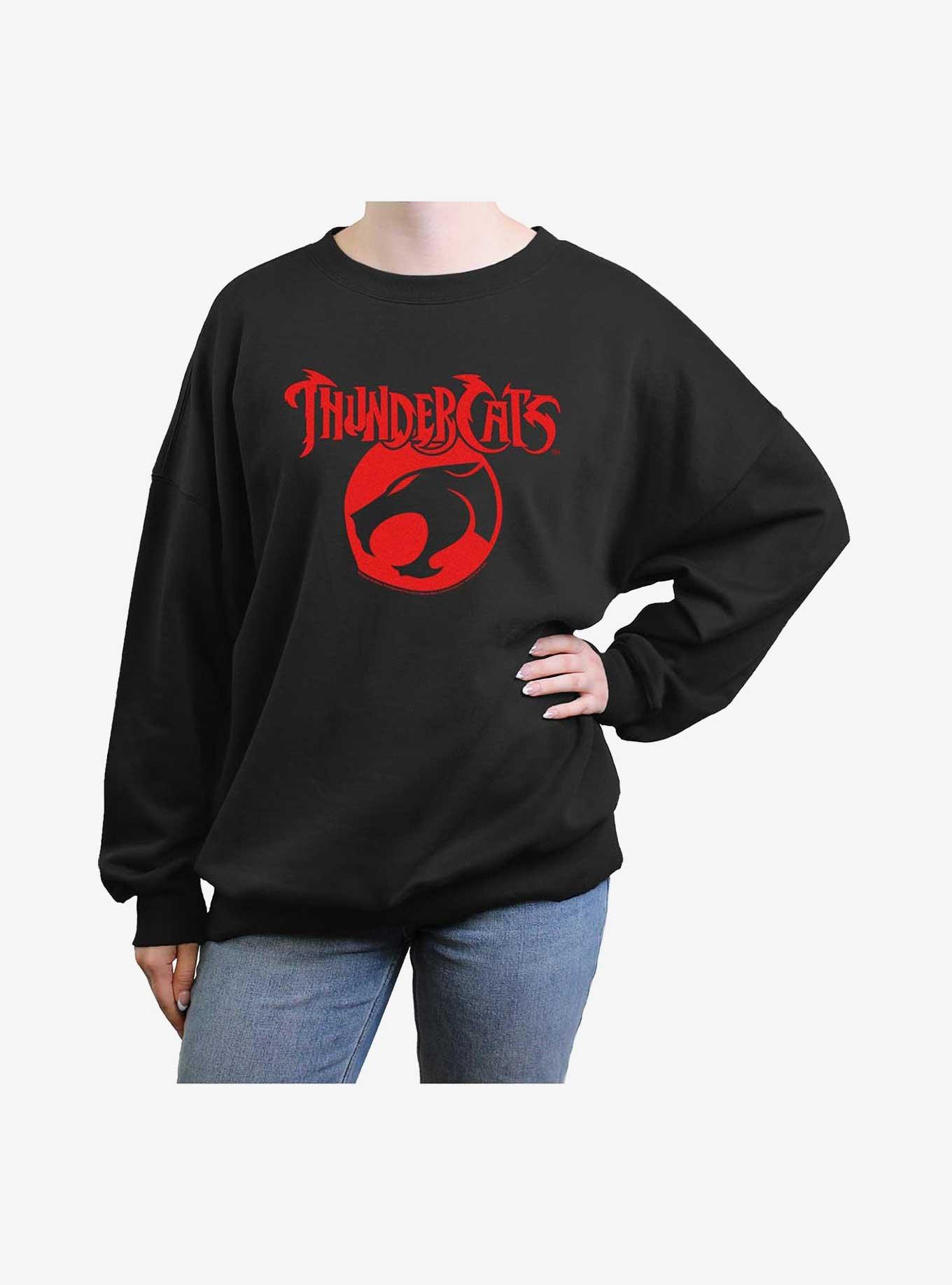 ThunderCats Logo Rearranged Womens Oversized Sweatshirt,Specials : American Fashion Style Bags On Sale