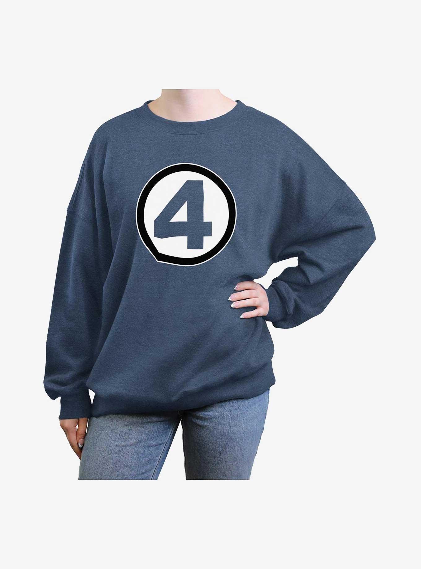 Marvel Fantastic Four Classic Costume Cosplay Womens Oversized Sweatshirt, , hi-res