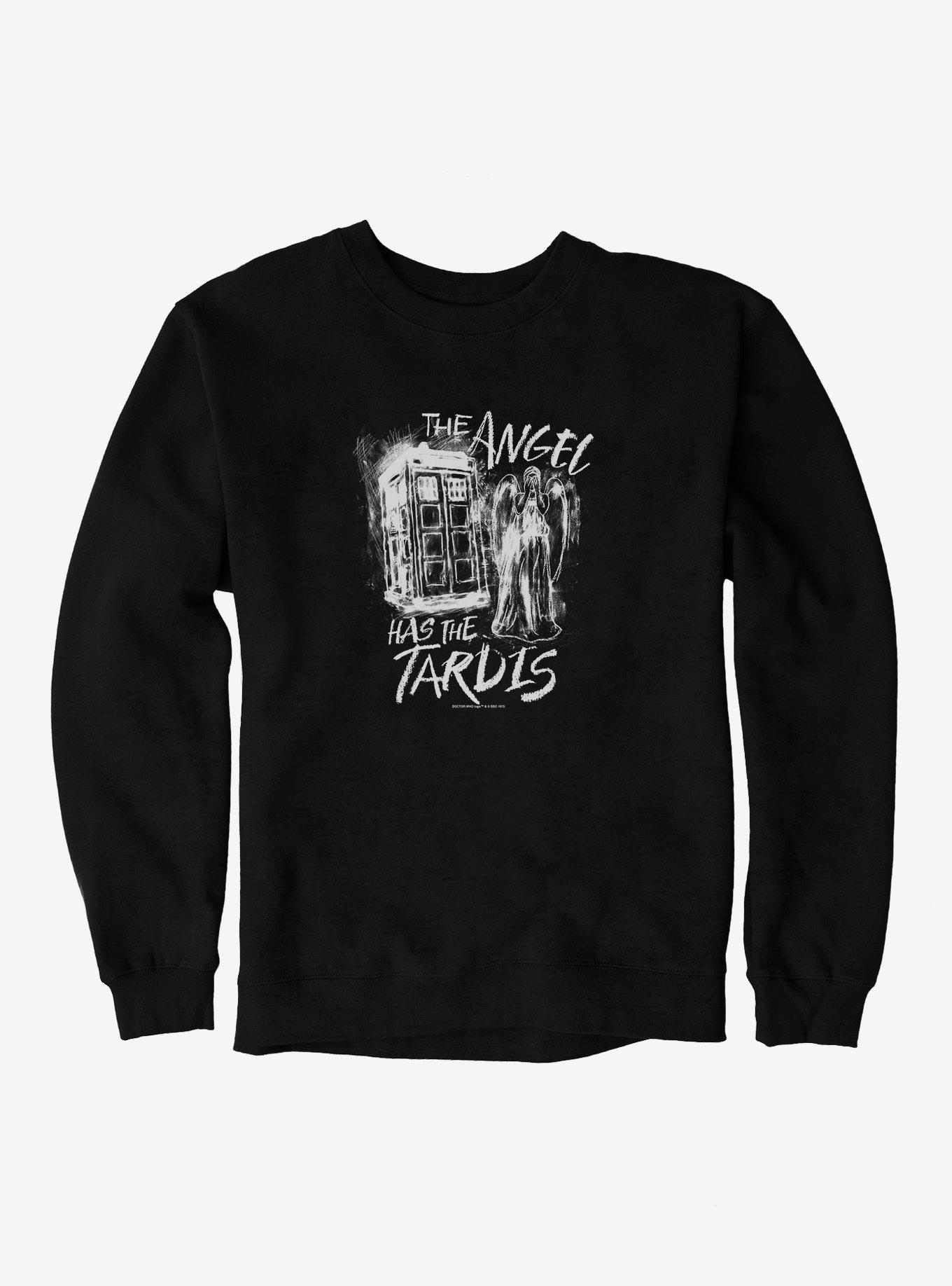 Doctor Who Angel Has Tardis Sweatshirt, , hi-res