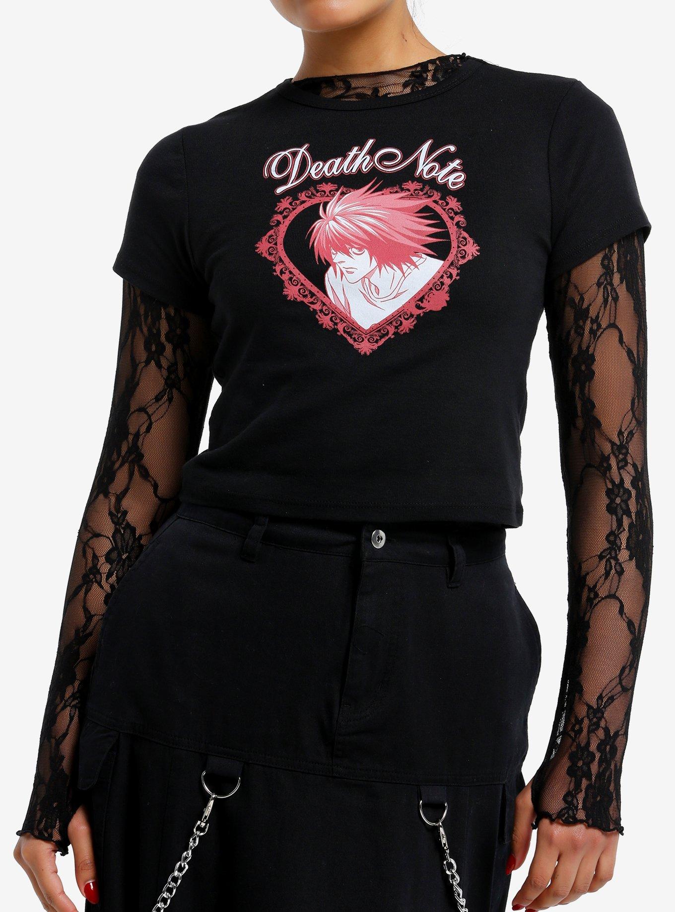 Death Note L Tonal Heart Girls Baby T-Shirt, , hi-res