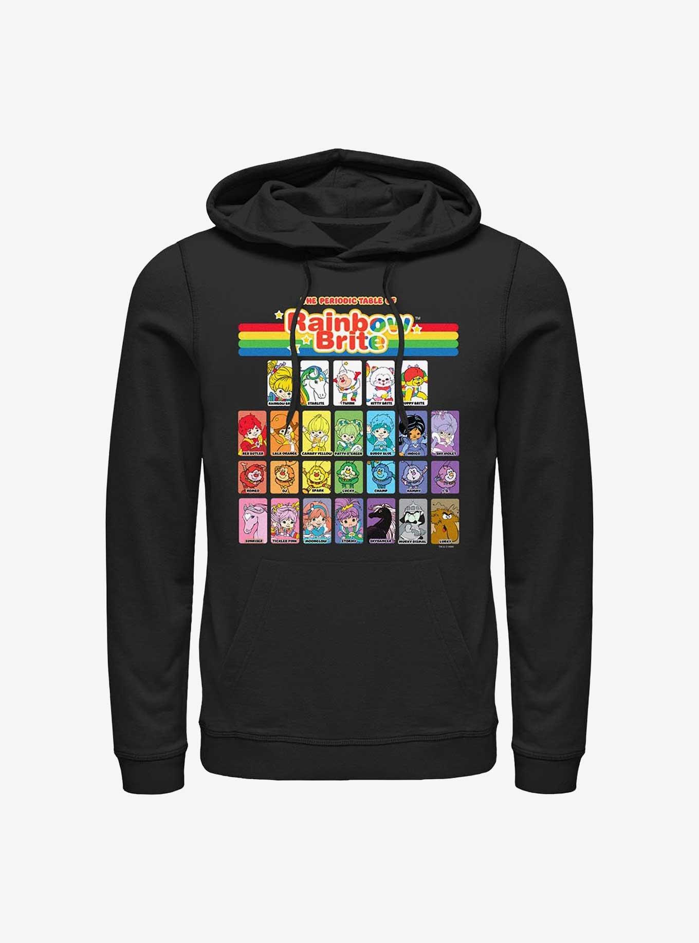 Rainbow Brite Table Of Color Hoodie, BLACK, hi-res