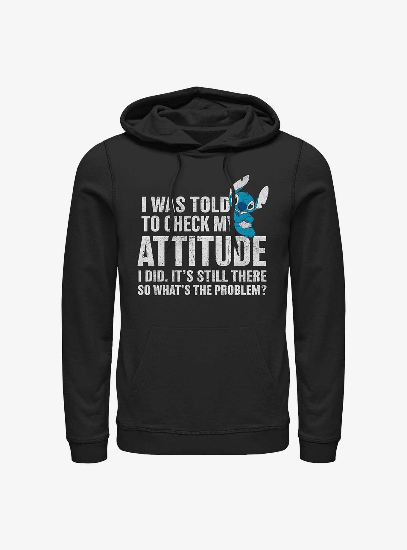 Disney Lilo & Stitch Attitude Check Hoodie, , hi-res