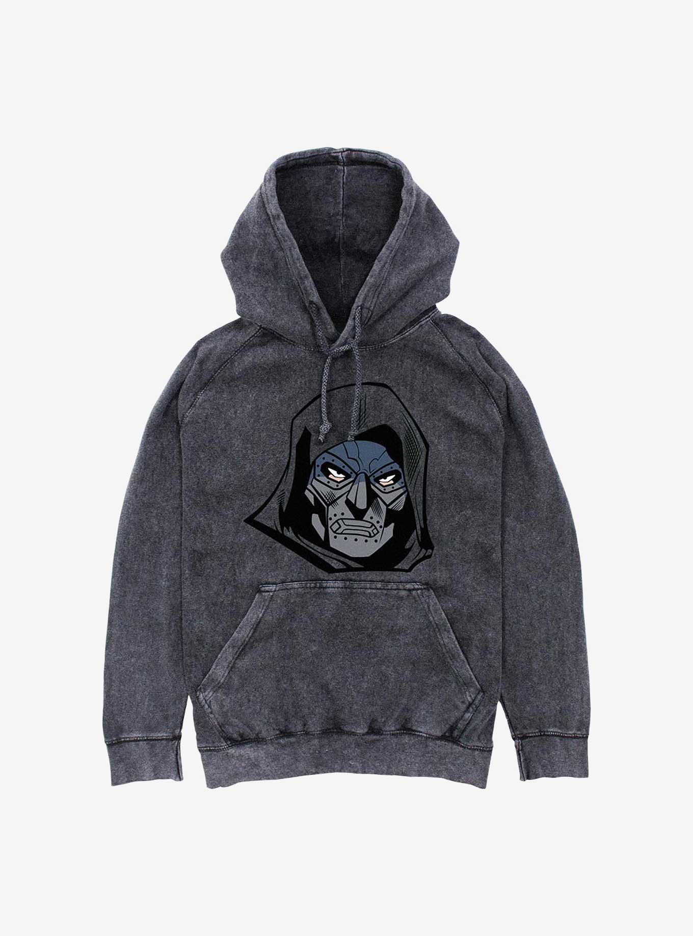 Marvel Fantastic Four Doom Face Mineral Wash Hoodie, , hi-res