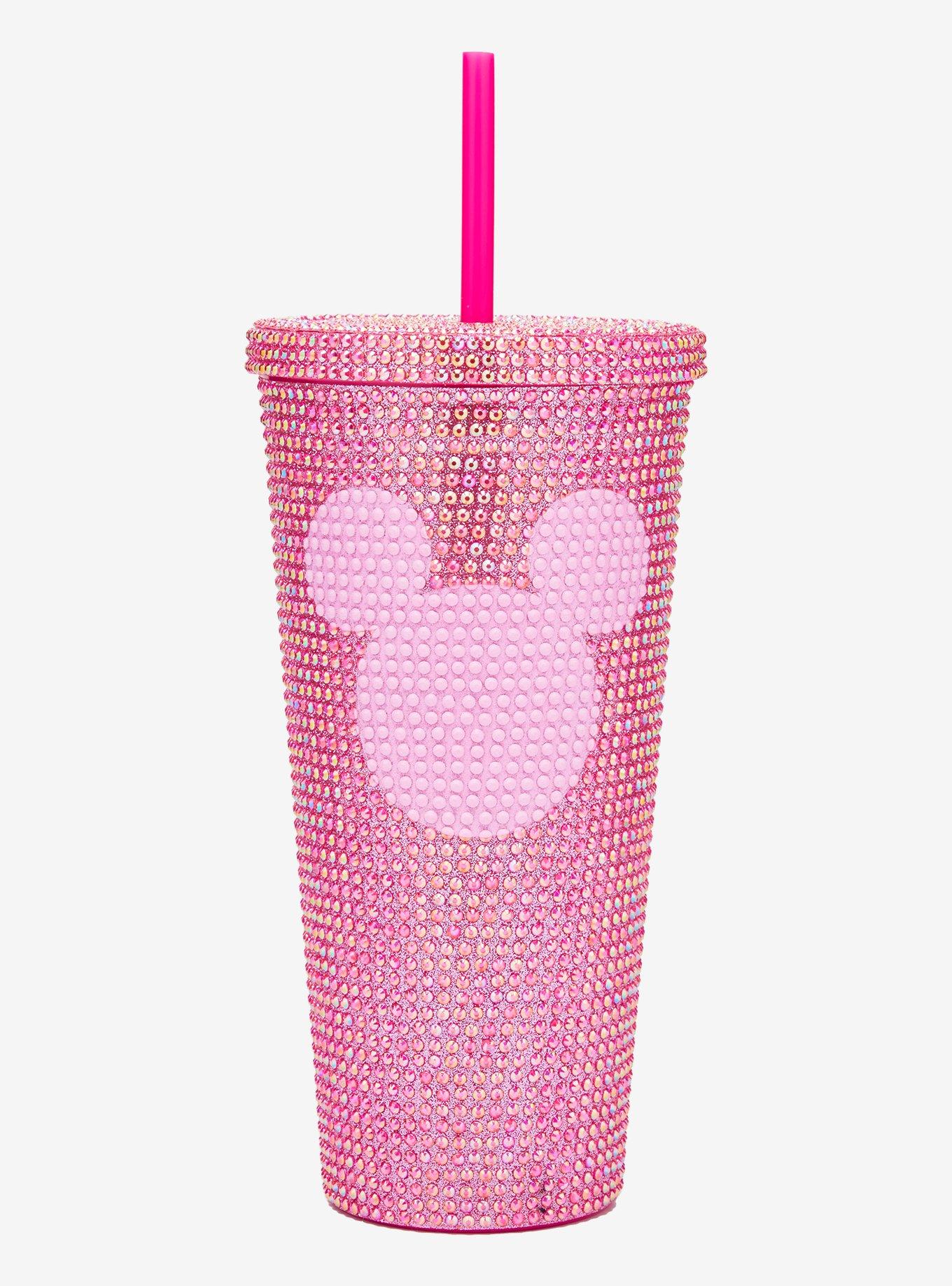 Disney Mickey Mouse Pink Rhinestone Acrylic Travel Cup, , hi-res