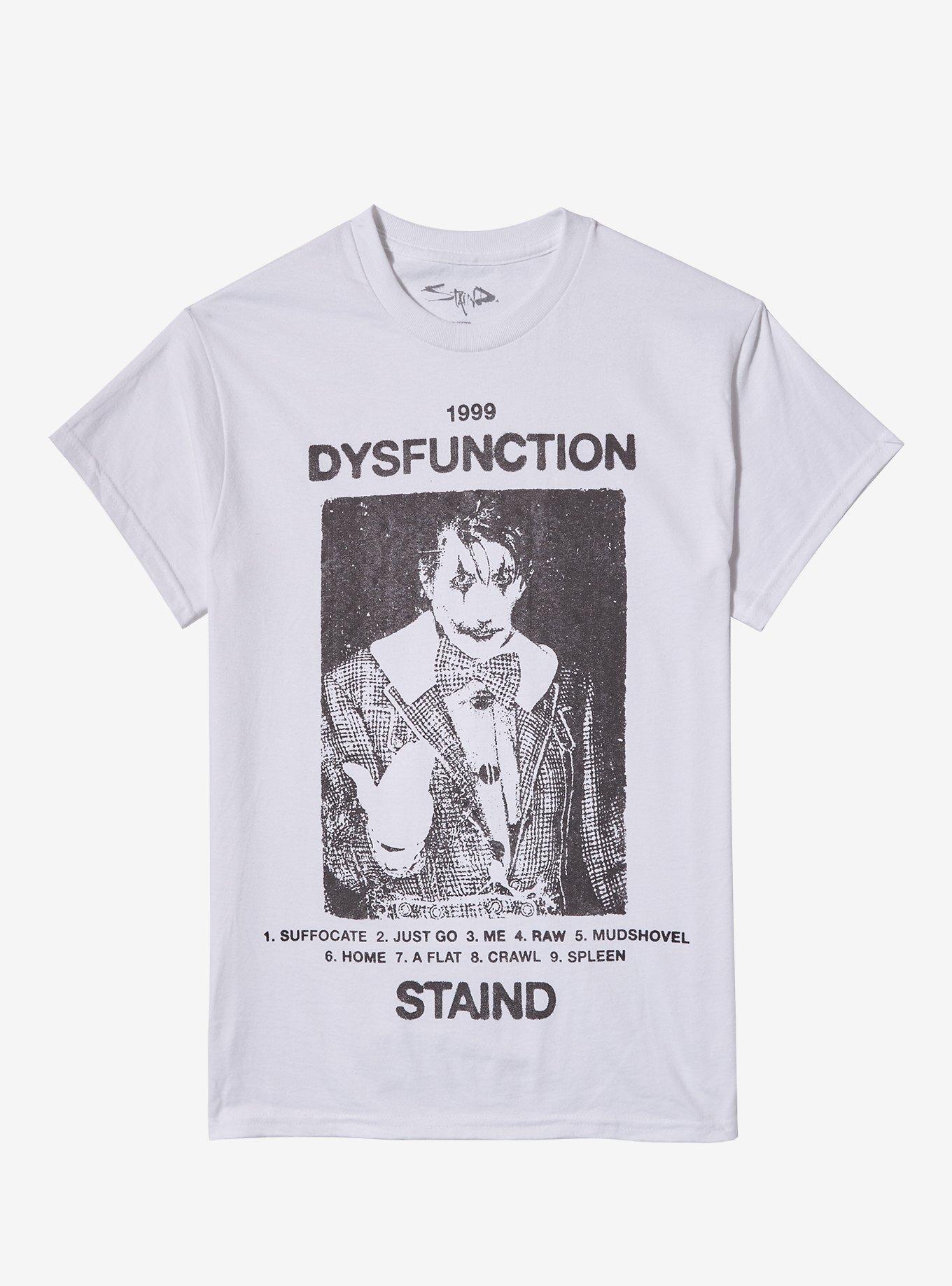 Stained Dysfunction Boyfriend Fit Girls T-Shirt, , hi-res