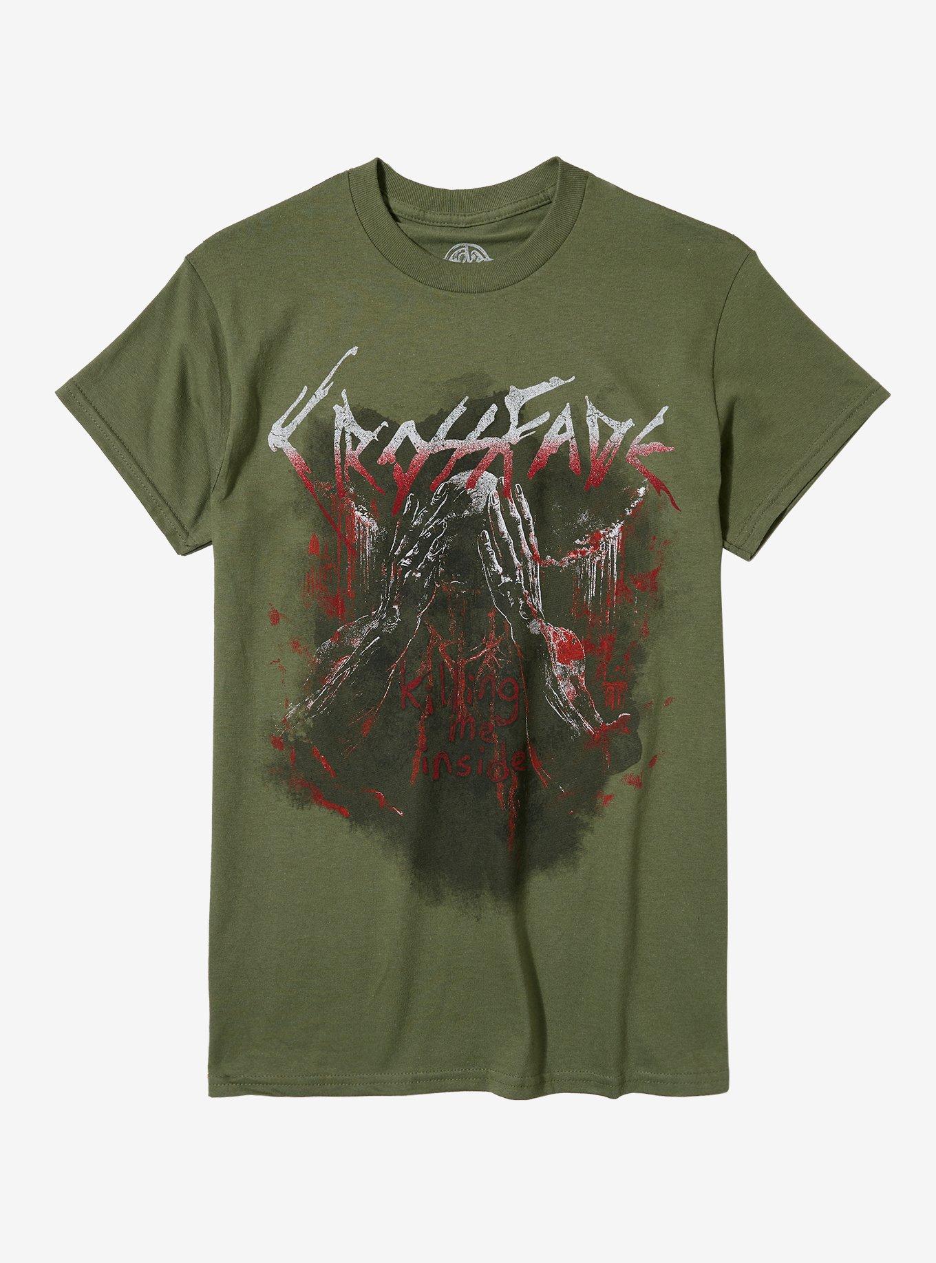 Crossfade Killing Me Inside Boyfriend Fit Girls T-Shirt, , hi-res