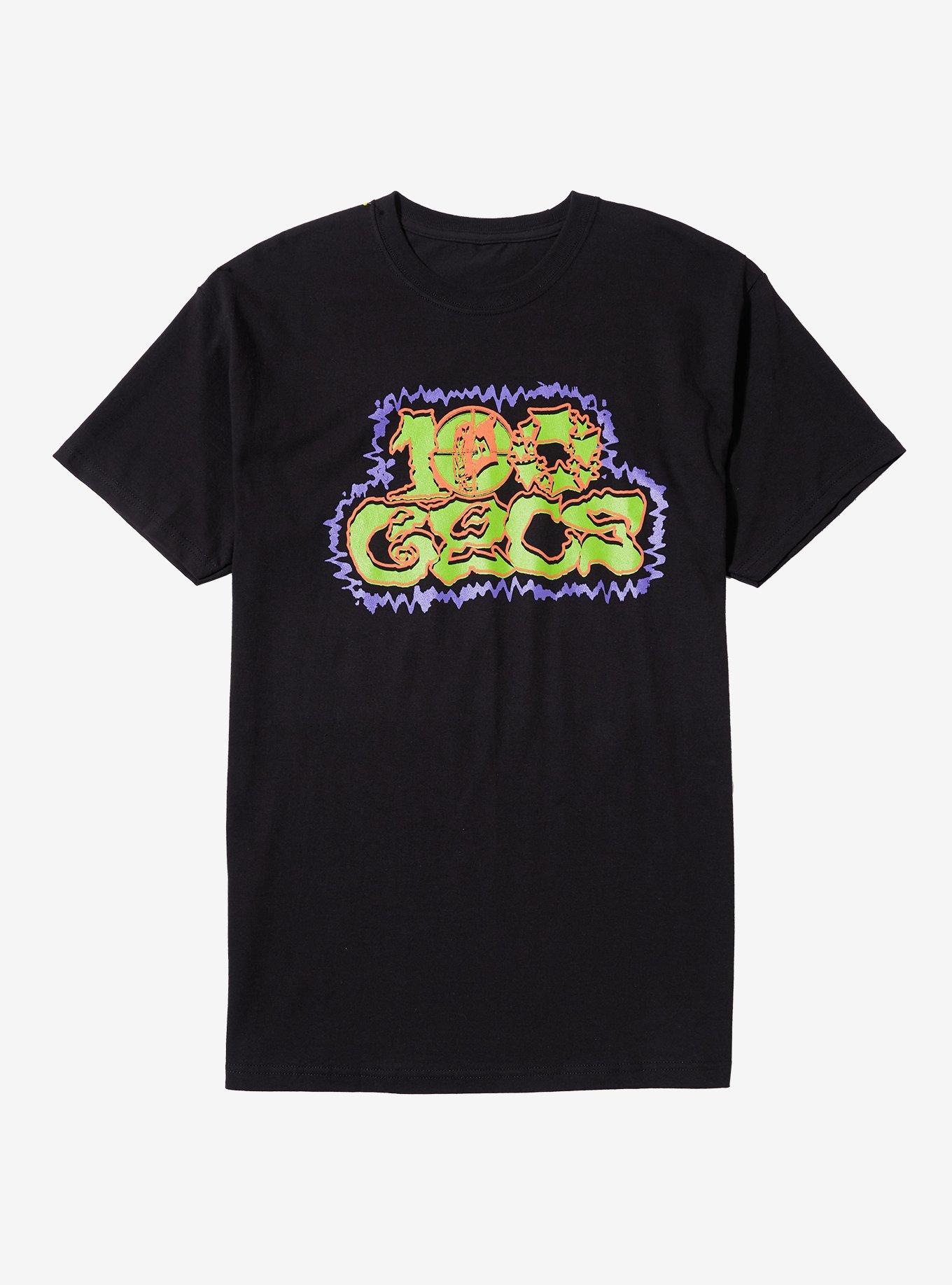 100 Gecs Electric Neon Logo T-Shirt, , hi-res