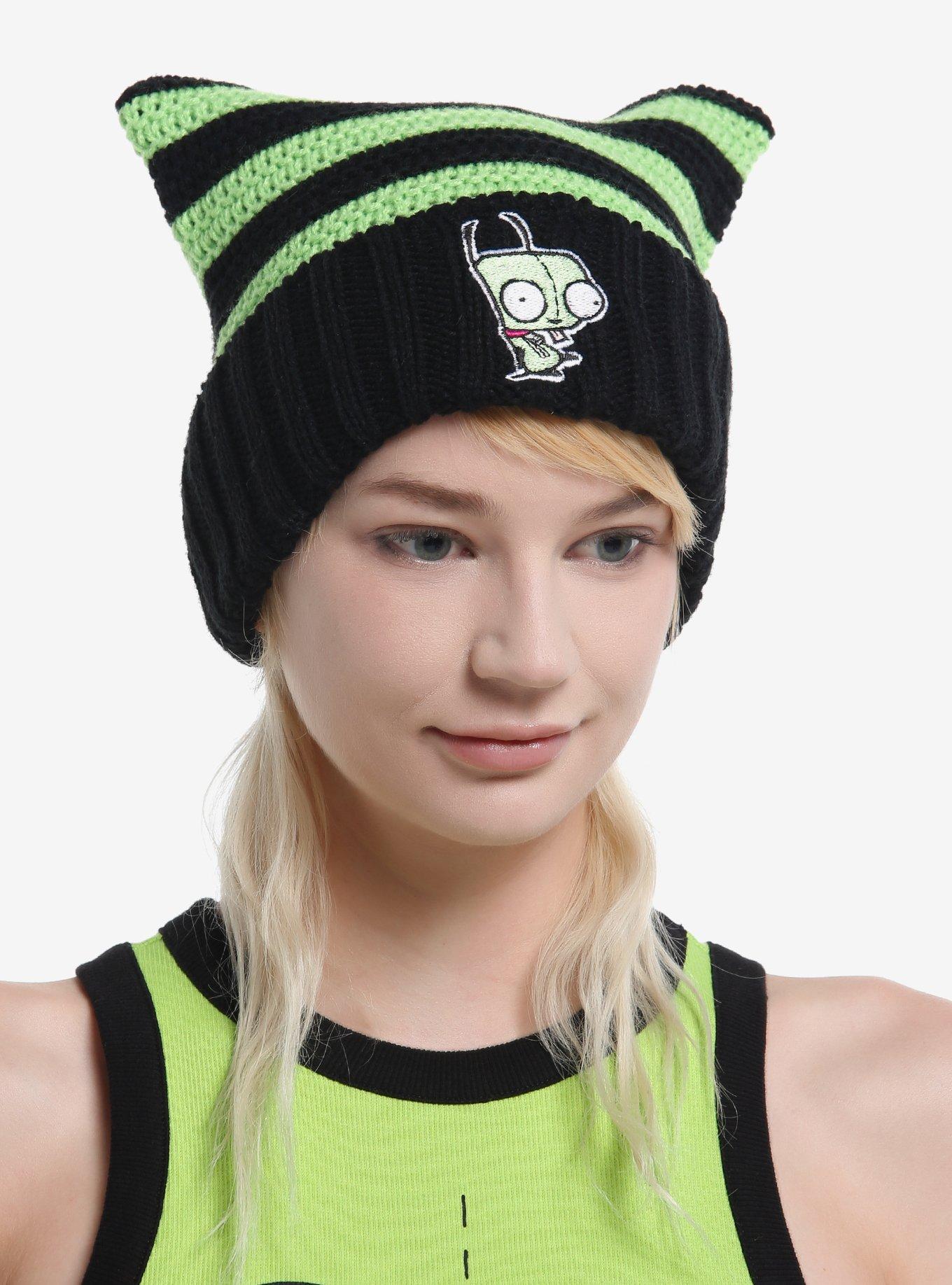 Invader Zim GIR Subtle Ears Beanie, , hi-res