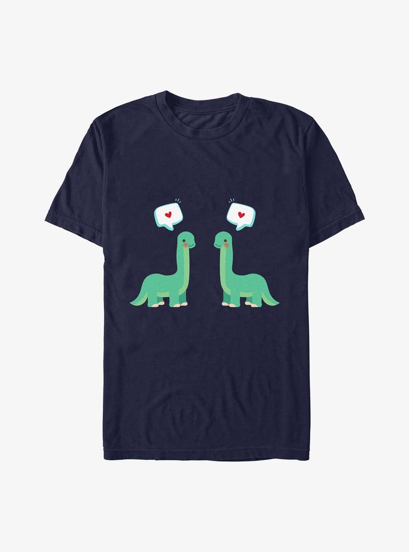 Dinosaur Couple In Love T-Shirt, , hi-res