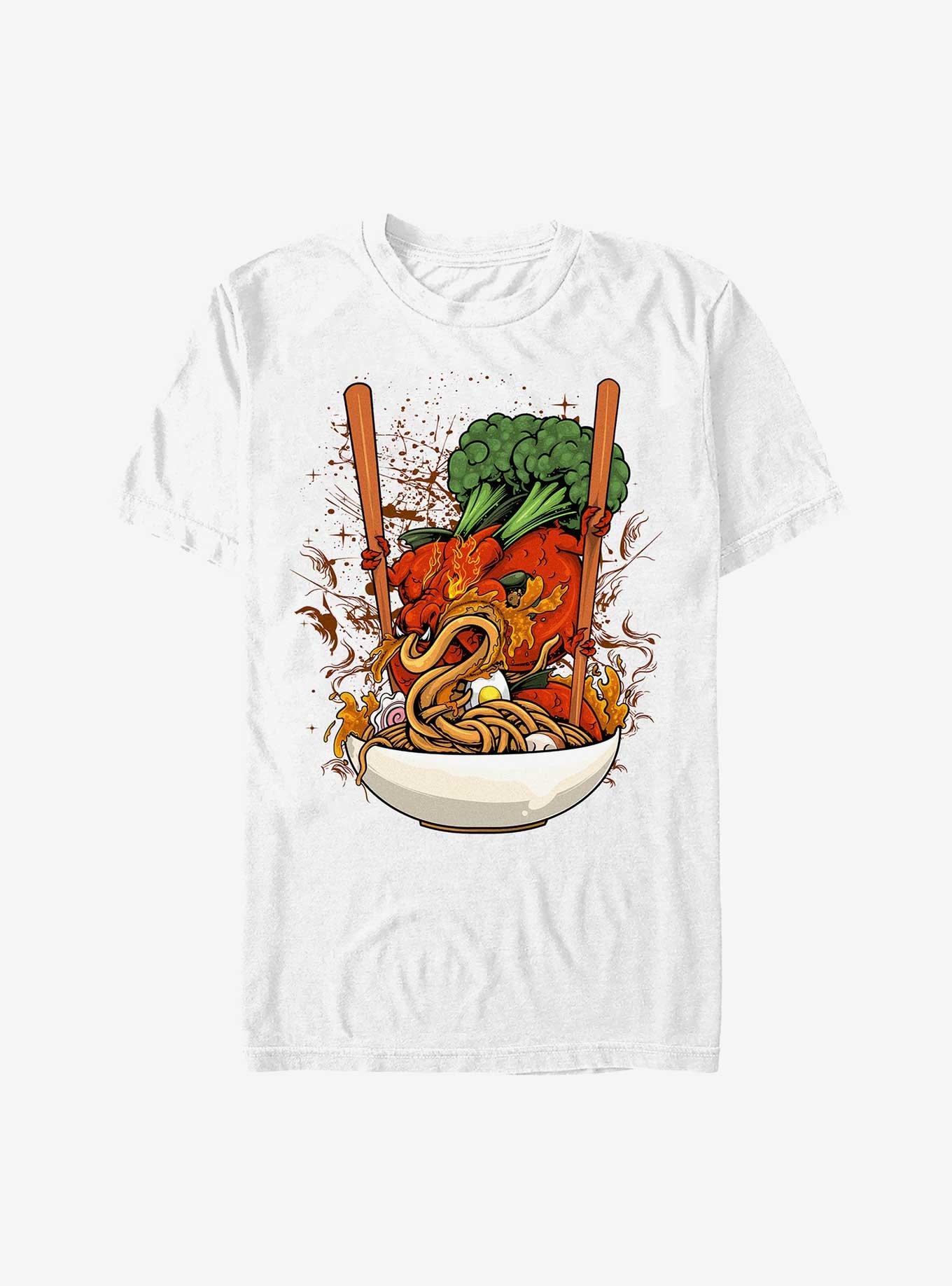 Dragon Ramen Noodle T-Shirt, WHITE, hi-res