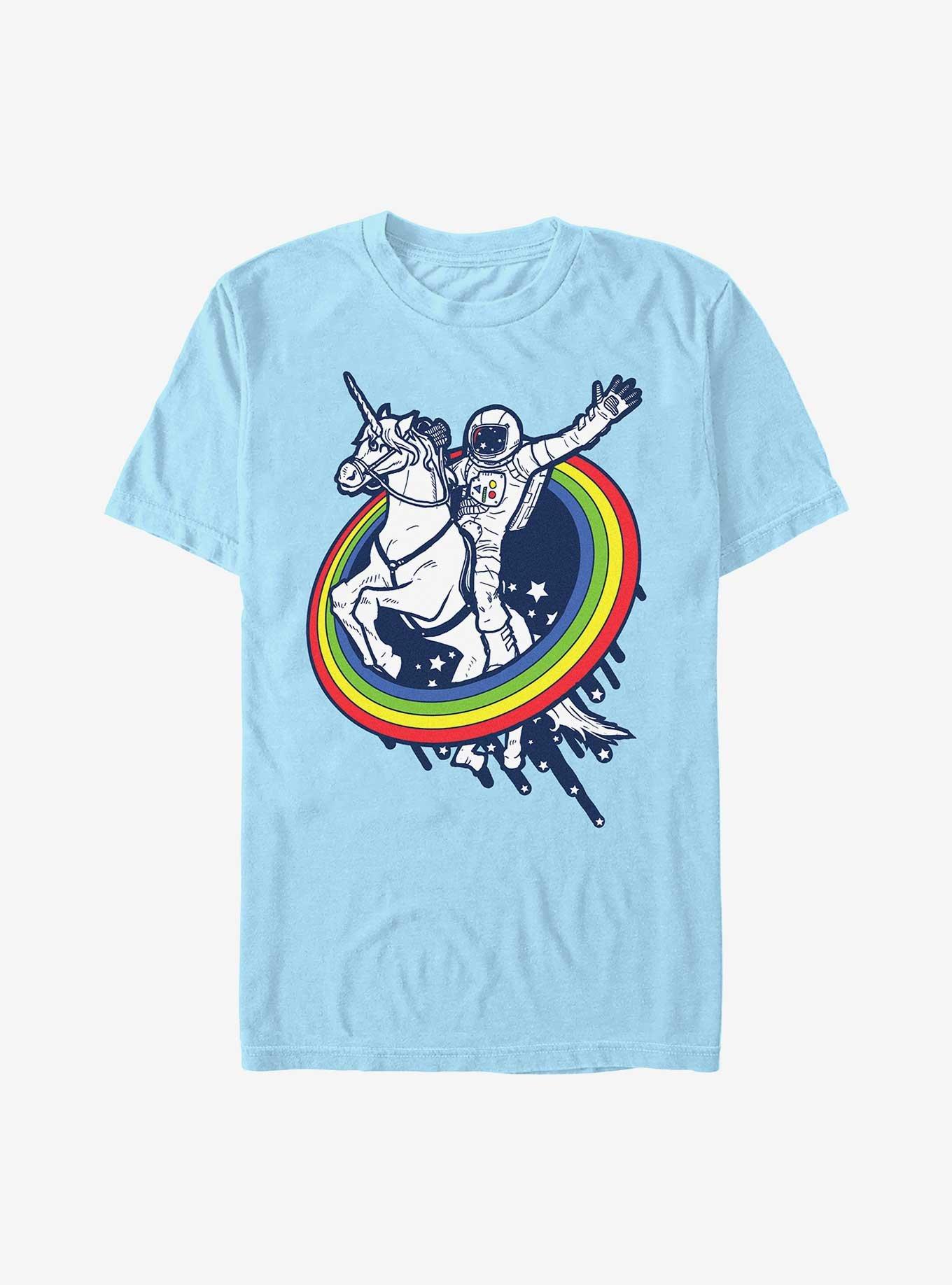 Space Cowboy Unicorn Rainbow T-Shirt, , hi-res