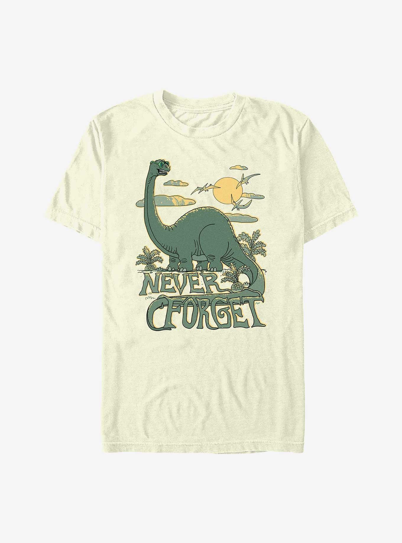 Never Forget The Mighty Brontosaurus T-Shirt, NATURAL, hi-res