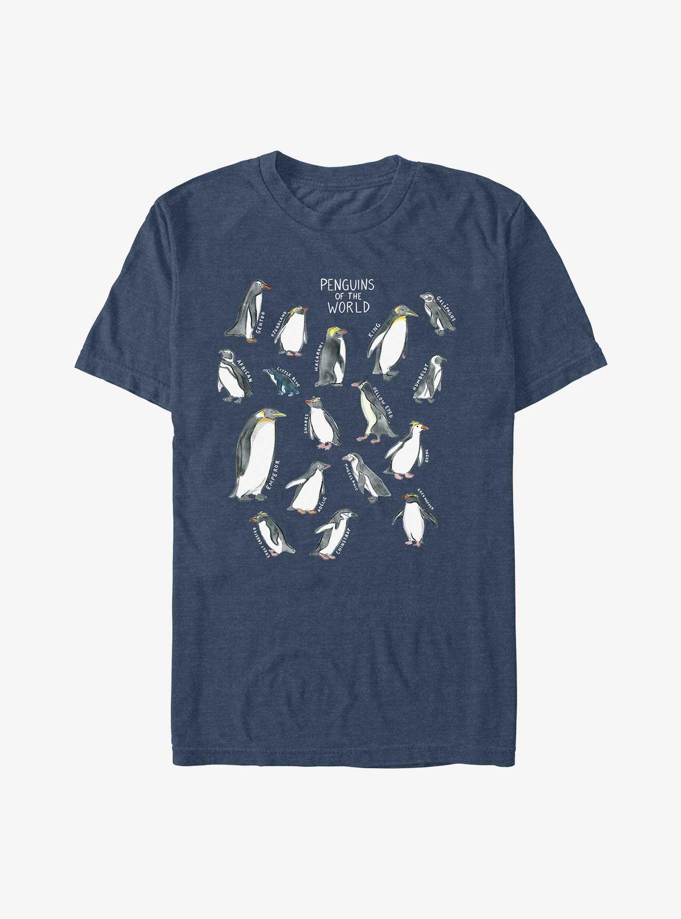 All The Types Of Penguins T-Shirt, , hi-res