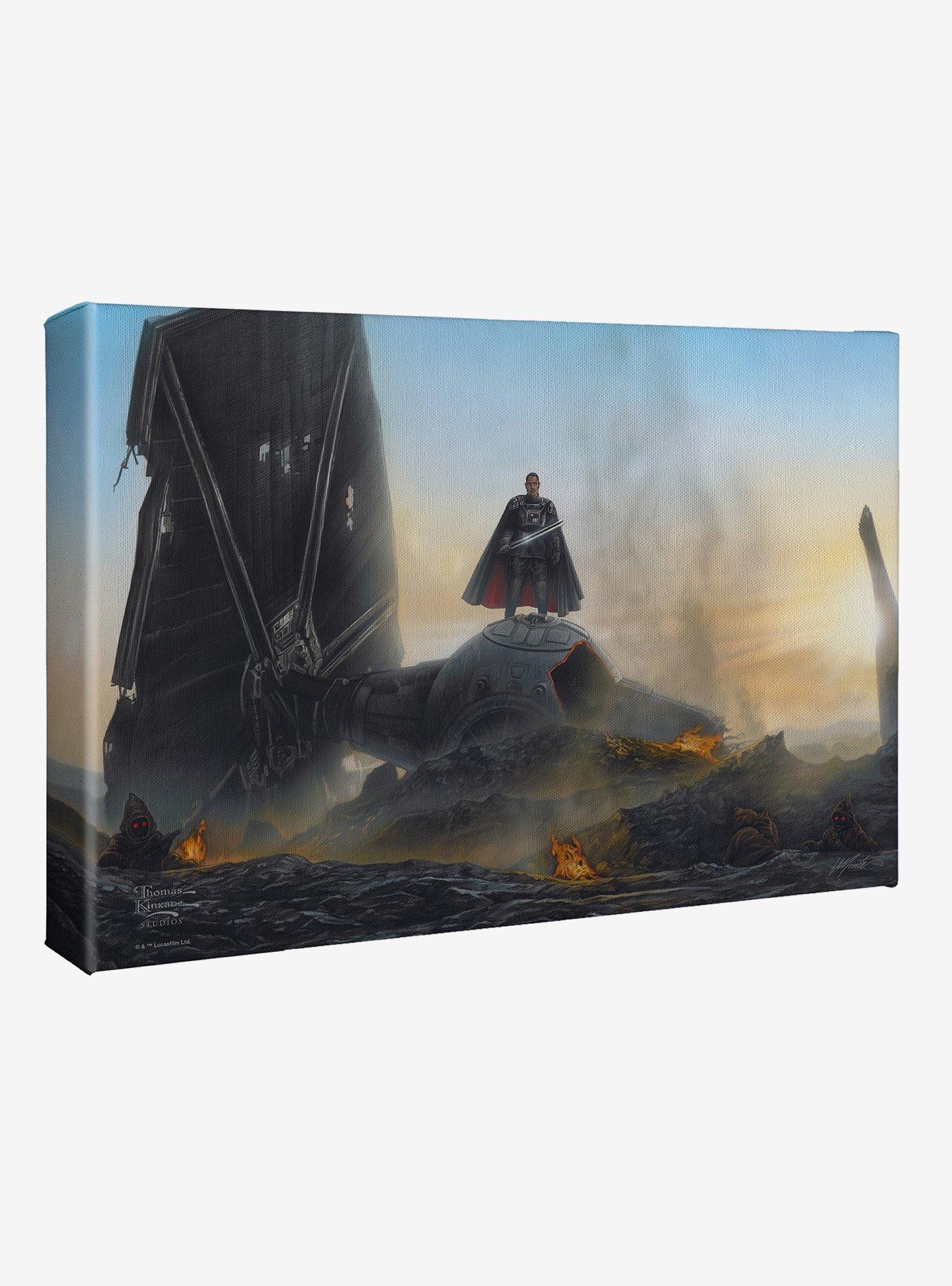 Star Wars The Mandalorian Undeterred Gallery Wrapped Canvas, , hi-res