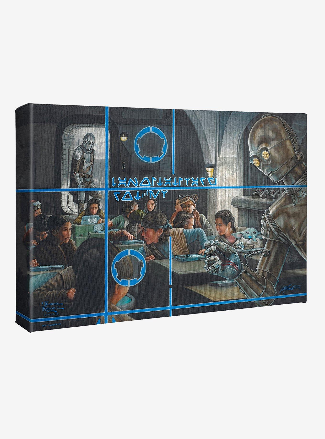 Star Wars The Mandalorian Getting Schooled Gallery Wrapped Canvas, , hi-res