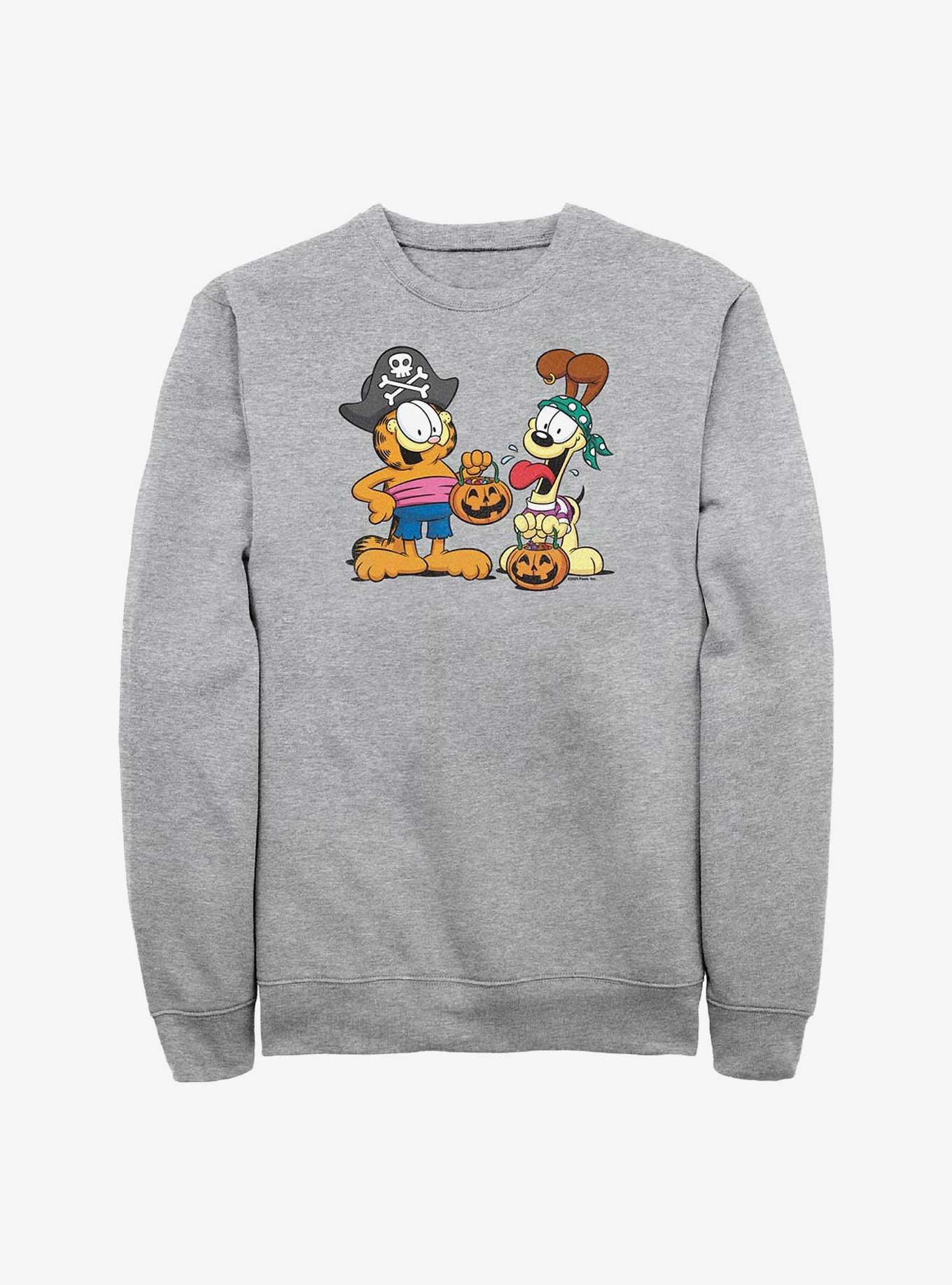 Garfield And Odie Trick Or Treat Halloween Sweatshirt, , hi-res