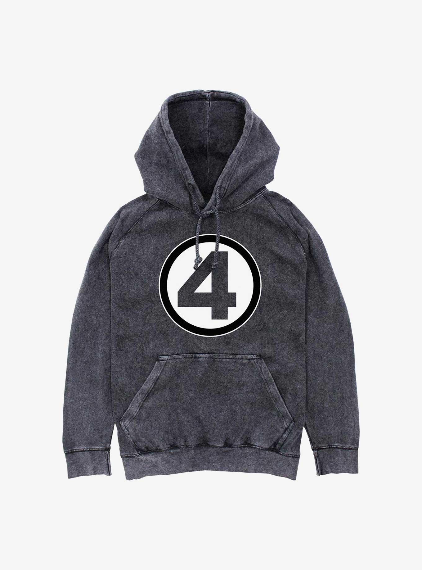 Marvel Fantastic Four Classic Costume Cosplay Mineral Wash Hoodie, , hi-res