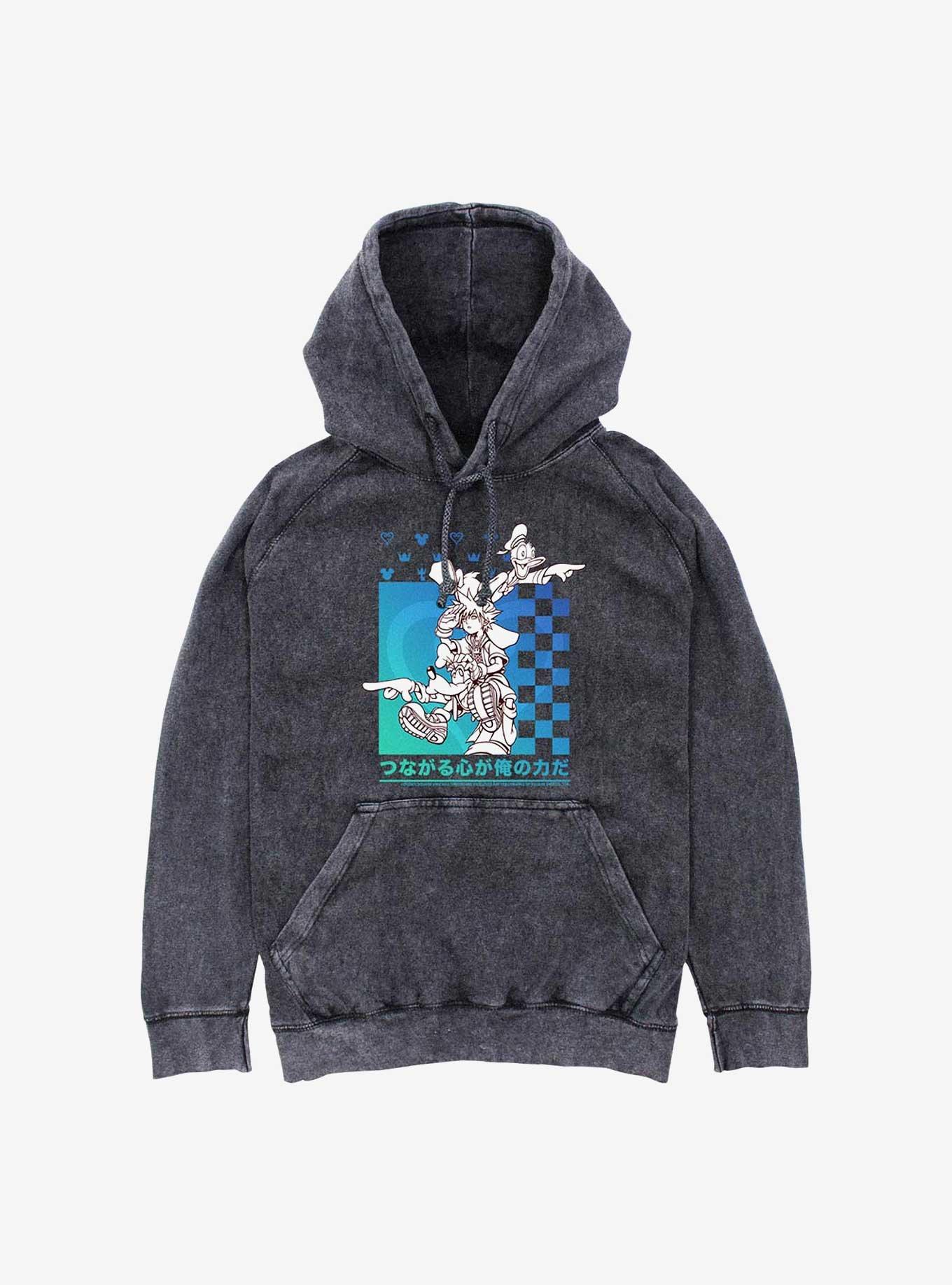 Disney Kingdom Hearts Power Friends Mineral Wash Hoodie, , hi-res